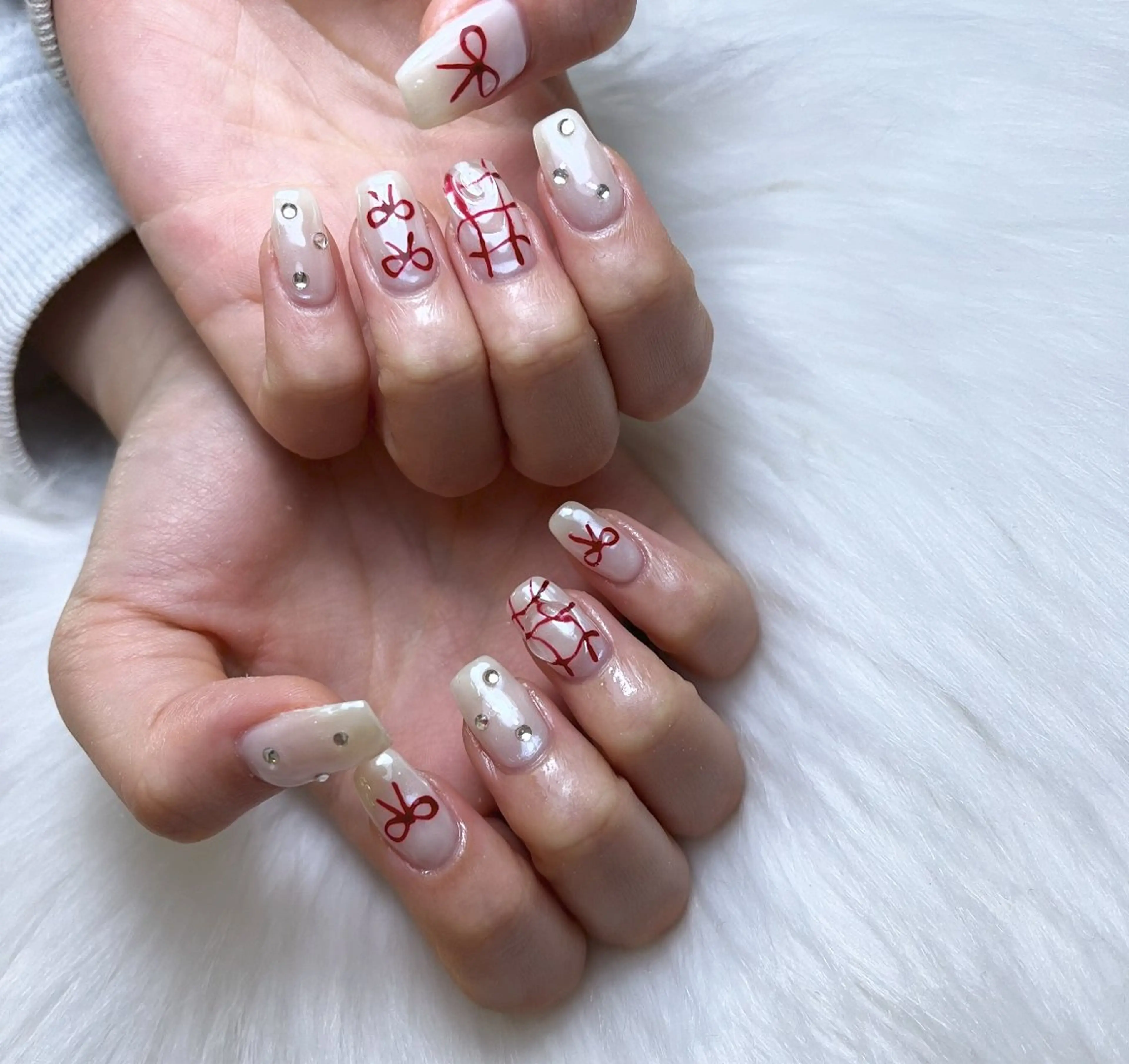 ネイル リボン #Amin所属・#Amin nail salonのネイルデザイン