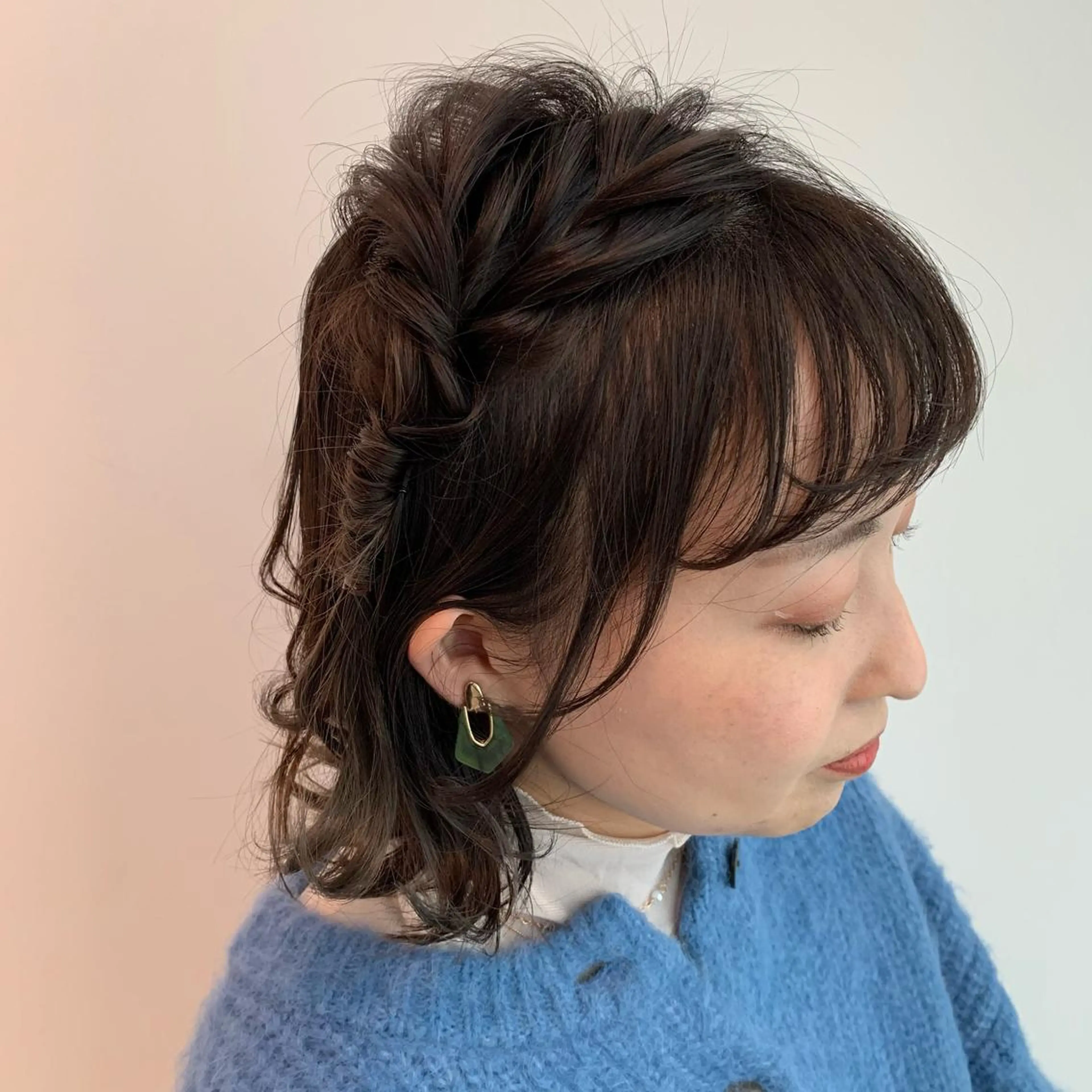 ヘアアレンジ ボブ 簡単アレンジ ヘアセット さとう あやかのヘアスタイル