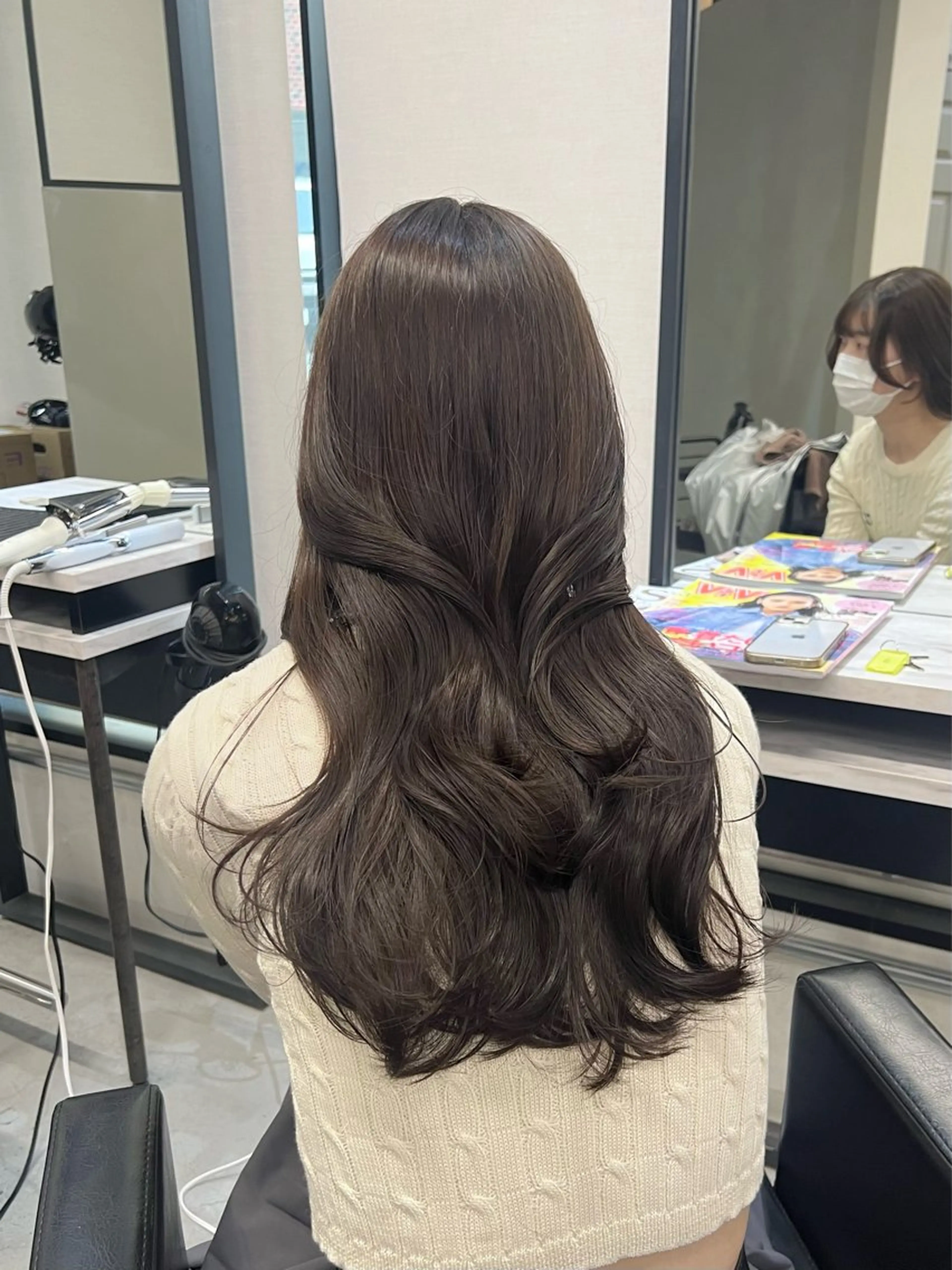 ロング 韓国ヘア🇰🇷 中島志菜のヘアスタイル