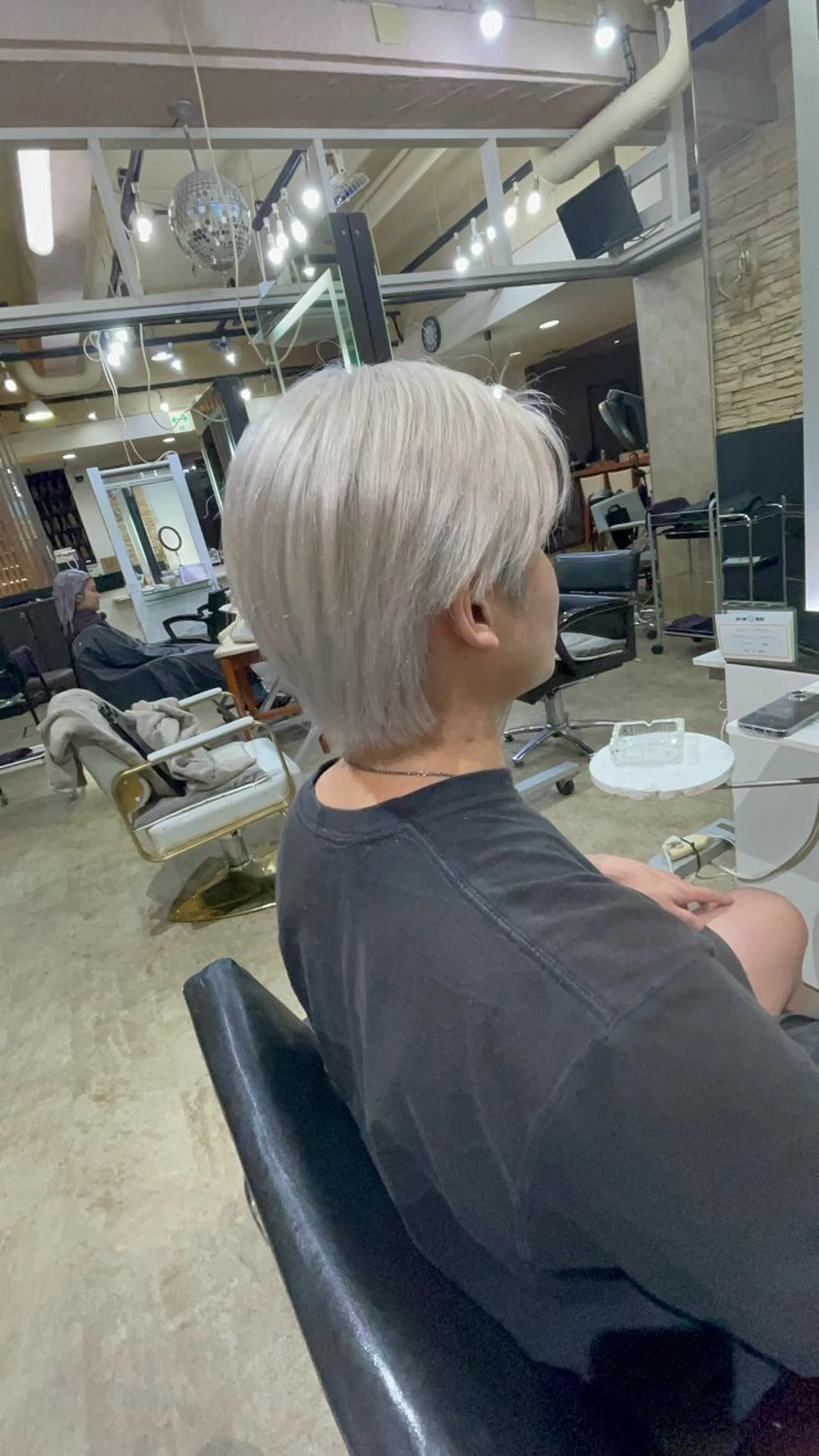 ショート カラー メンズ ヘアカラー トリートメント ヘアセット アンククロス/ 池袋/RYUSEIのヘアスタイル