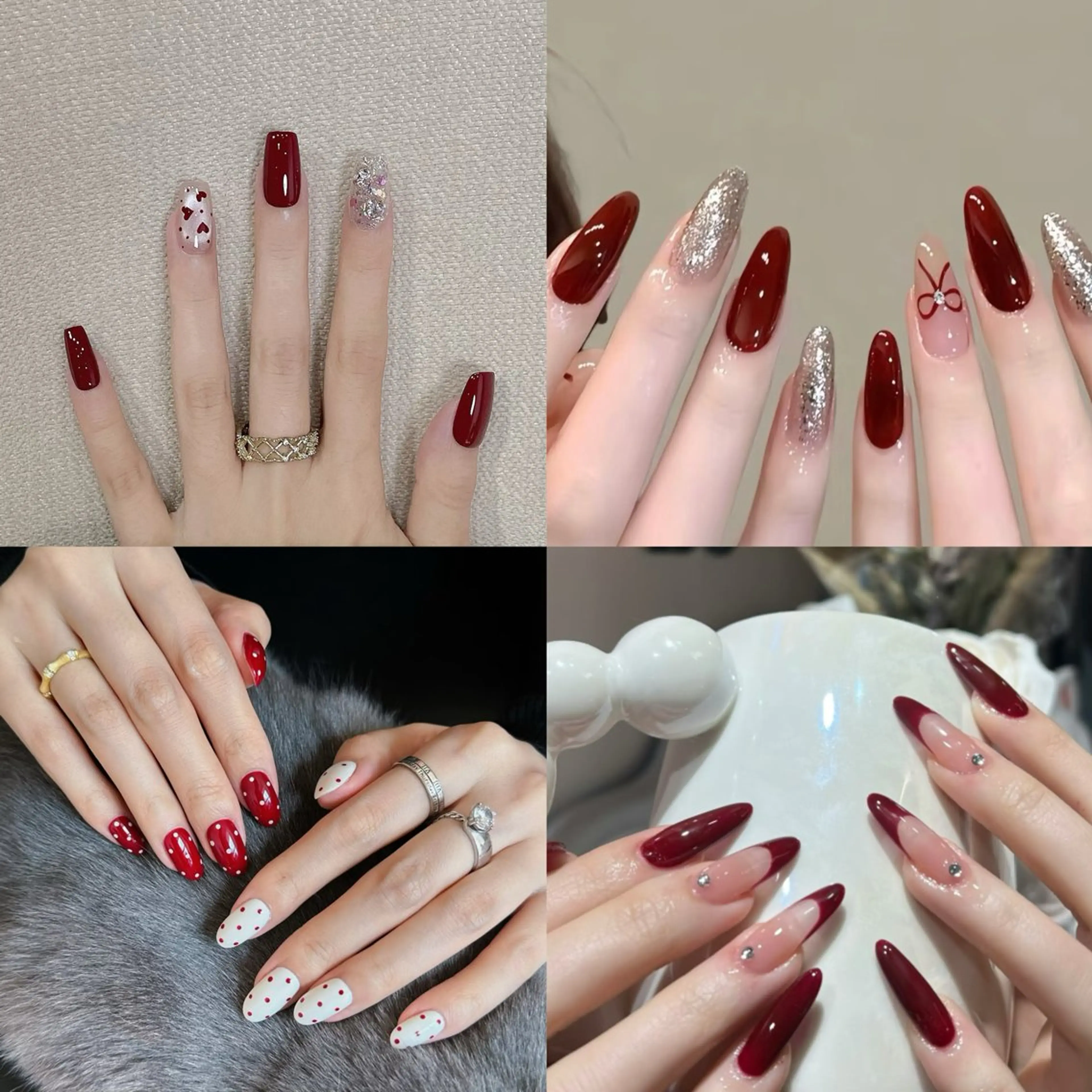 クリスマス定額デザイン➕ネイル用品（ハート型LEDランプ¥4000円分プレゼント）の写真