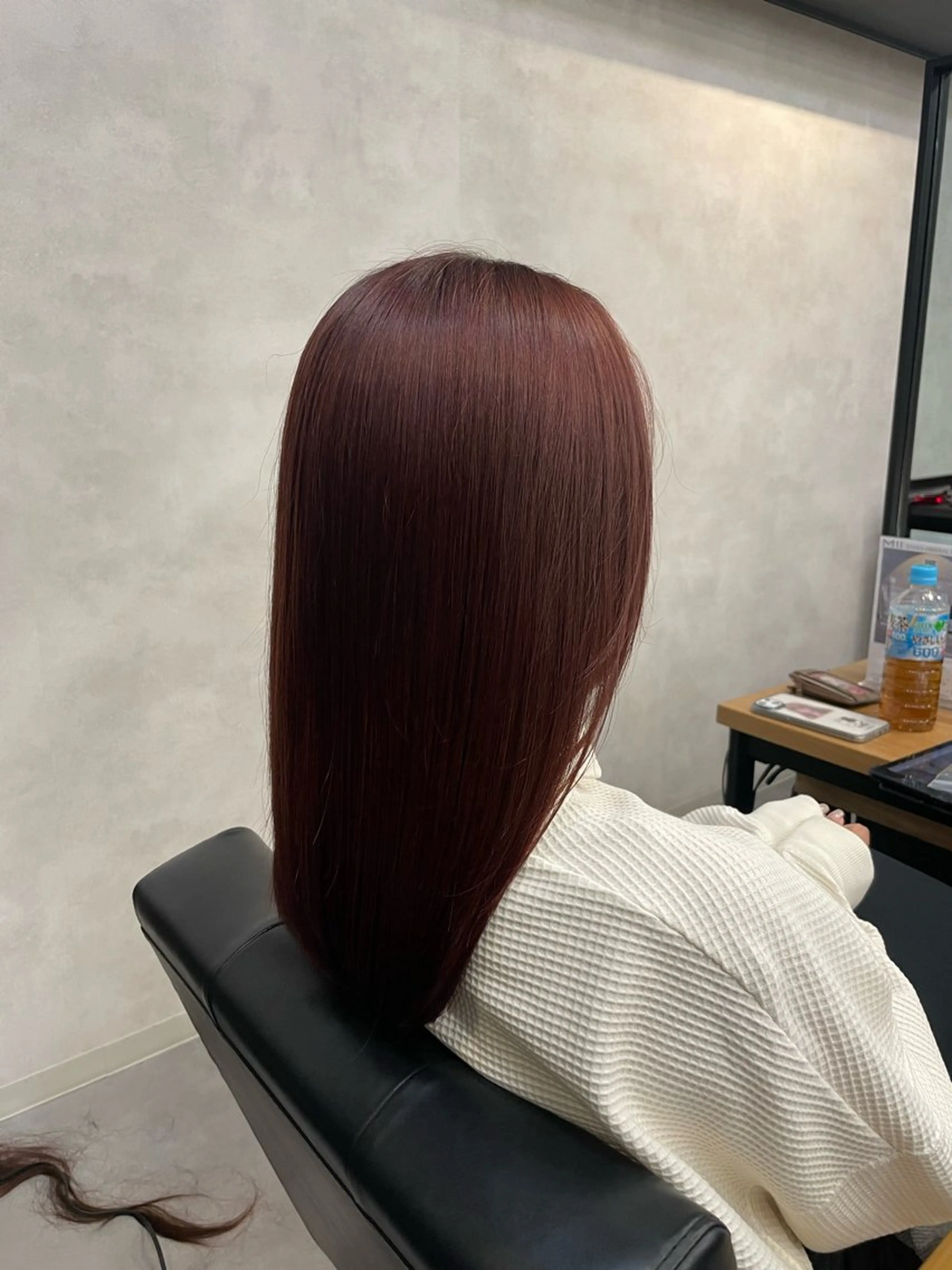 セミロング カラー ブリーチ ブリーチなしカラー ピンクカラー ヘアカラー トリートメント 今村 南穂のヘアスタイル