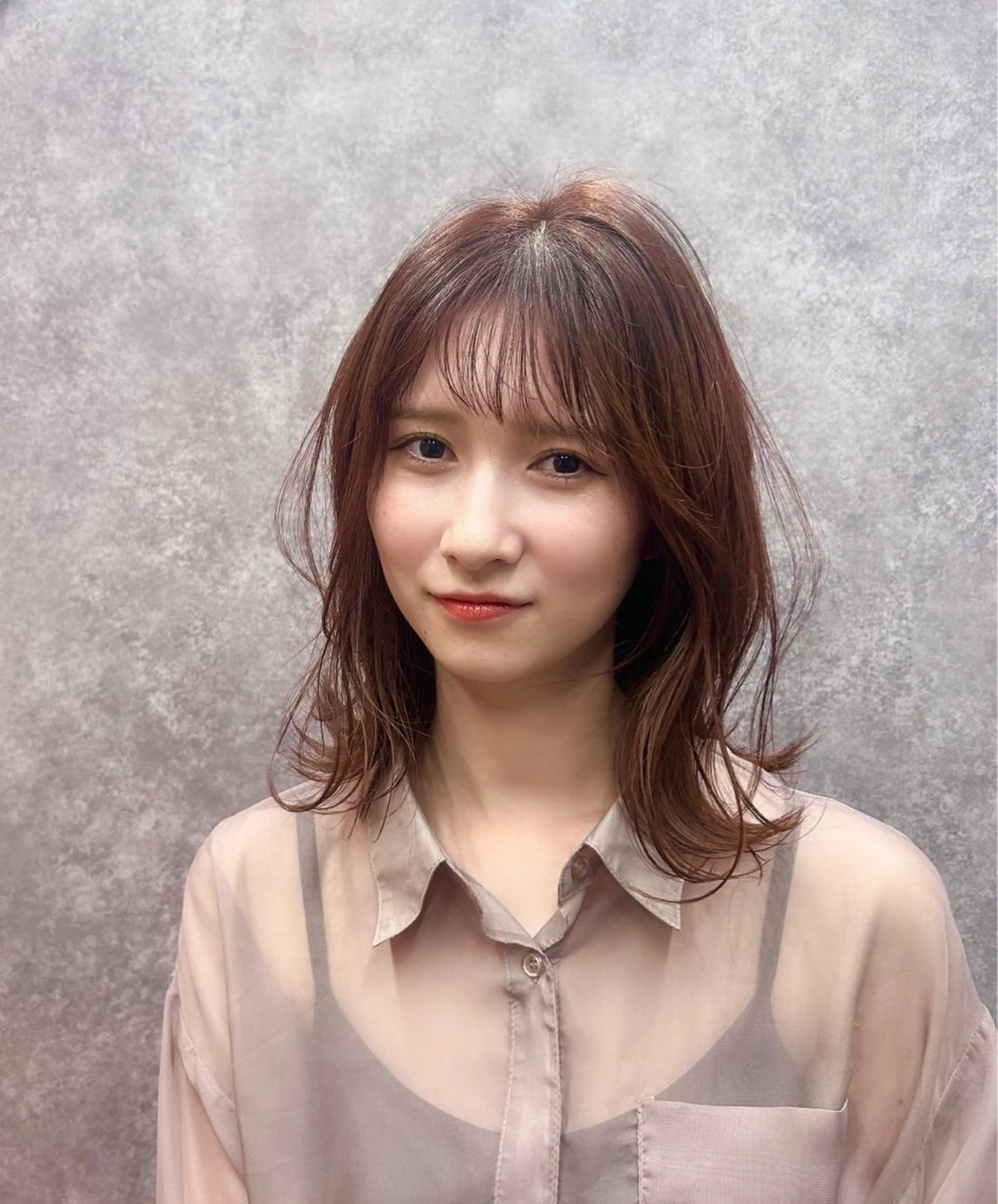 ミディアム カット ヘアカラー トリートメント ヘアセット cocoa【ココア】船橋所属・Cocoa船橋🦄 chinamiのヘアスタイル