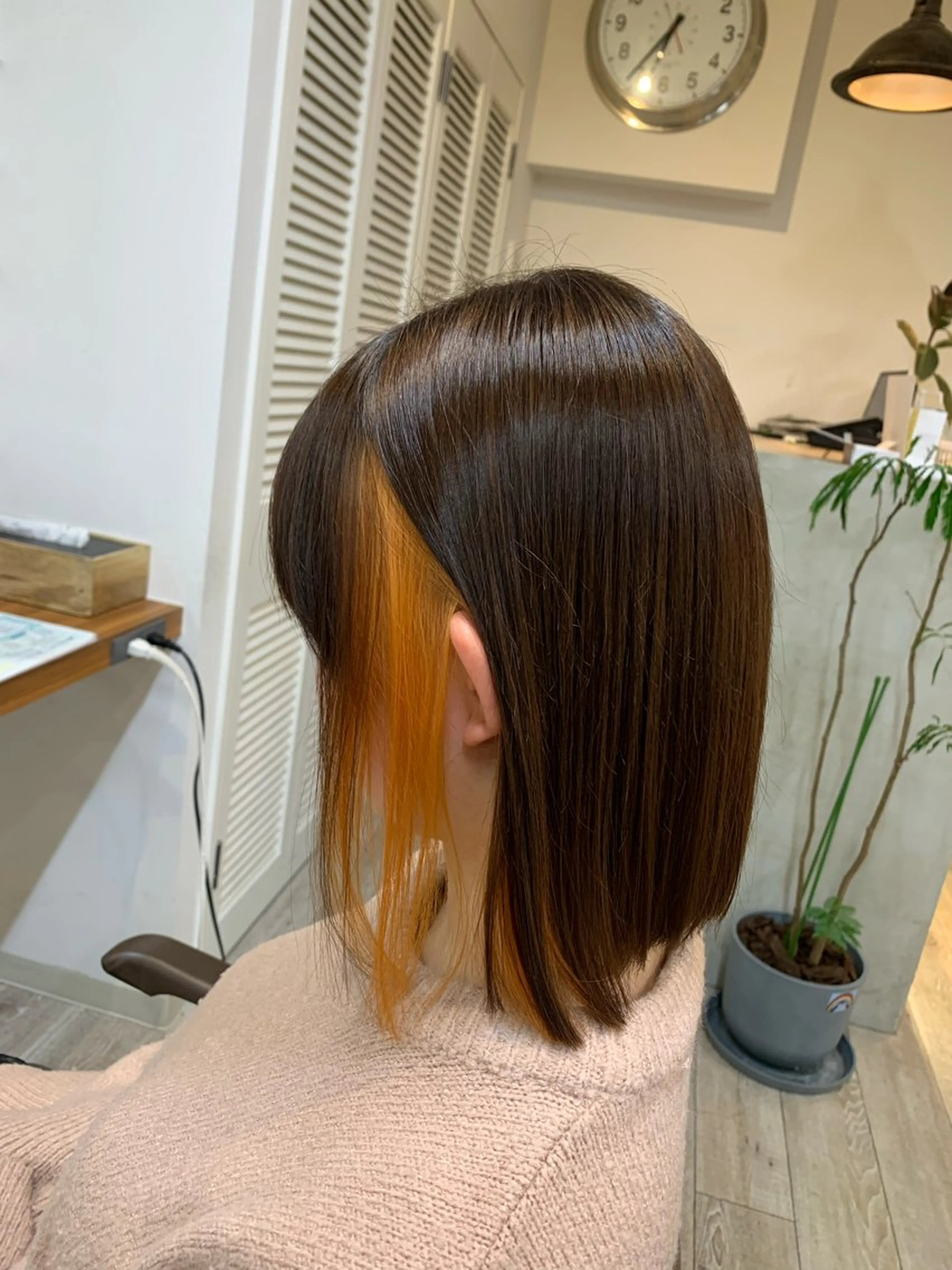 ミディアム ヘアカラー 渡邉 真夕のヘアスタイル