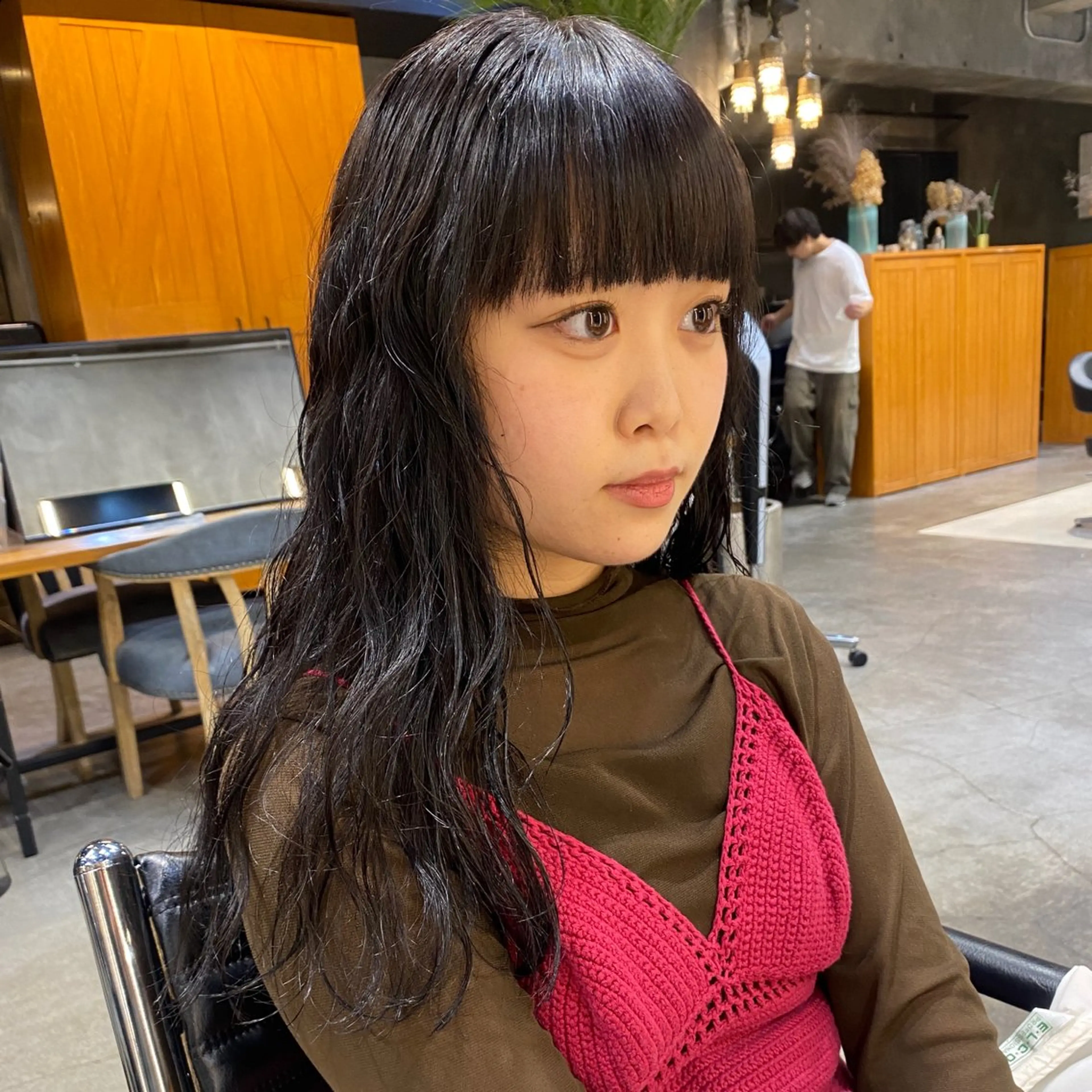 セミロング パーマ セミロングパーマ カット パーマ トリートメント ◽️モードヘア◽️ SHOUTOのヘアスタイル