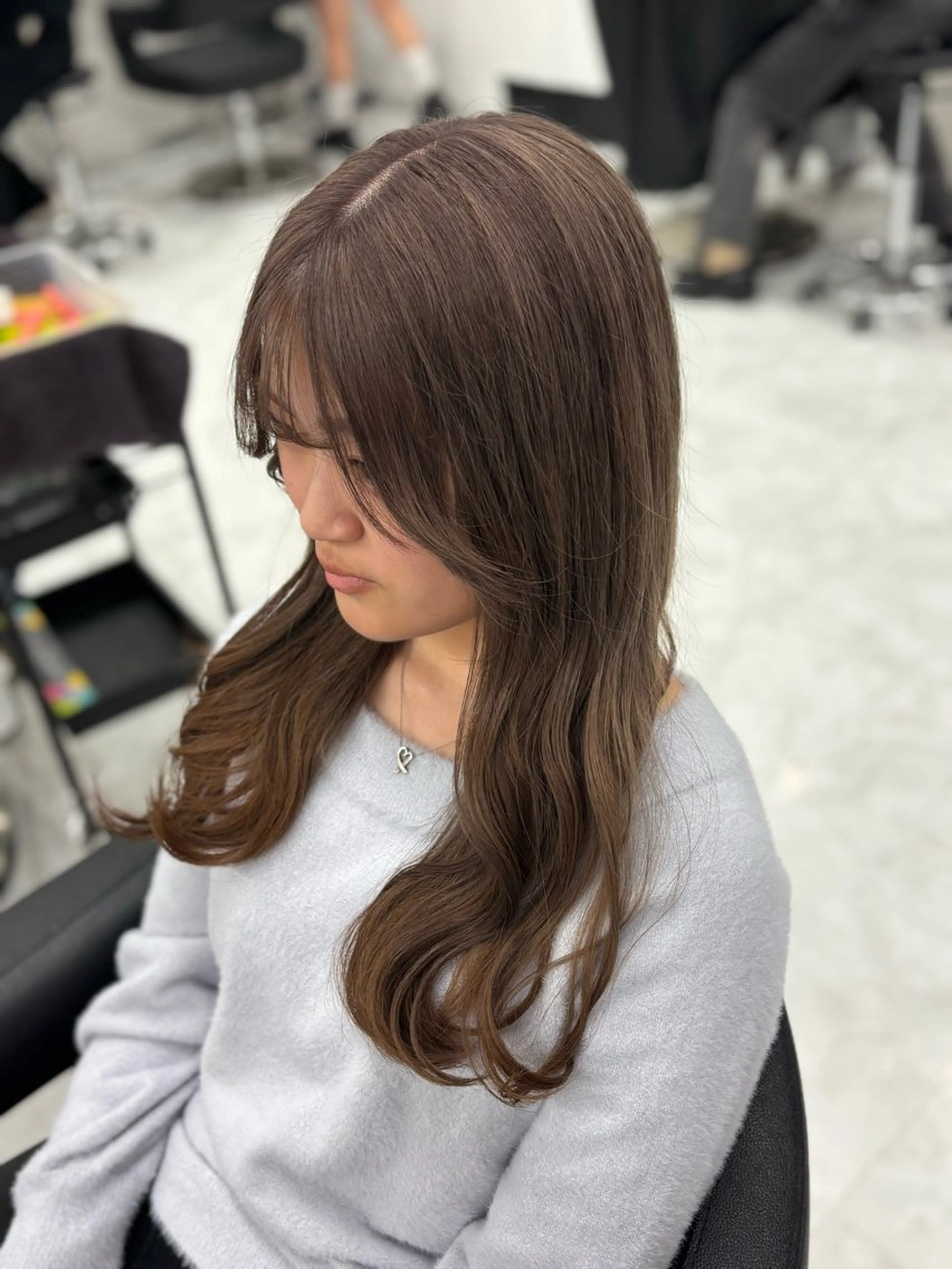 ロング カラー ヘアアレンジ ヘアカラー トリートメント ヘアセット 💕可愛い/ベージュ カラー💕ANNAのヘアスタイル
