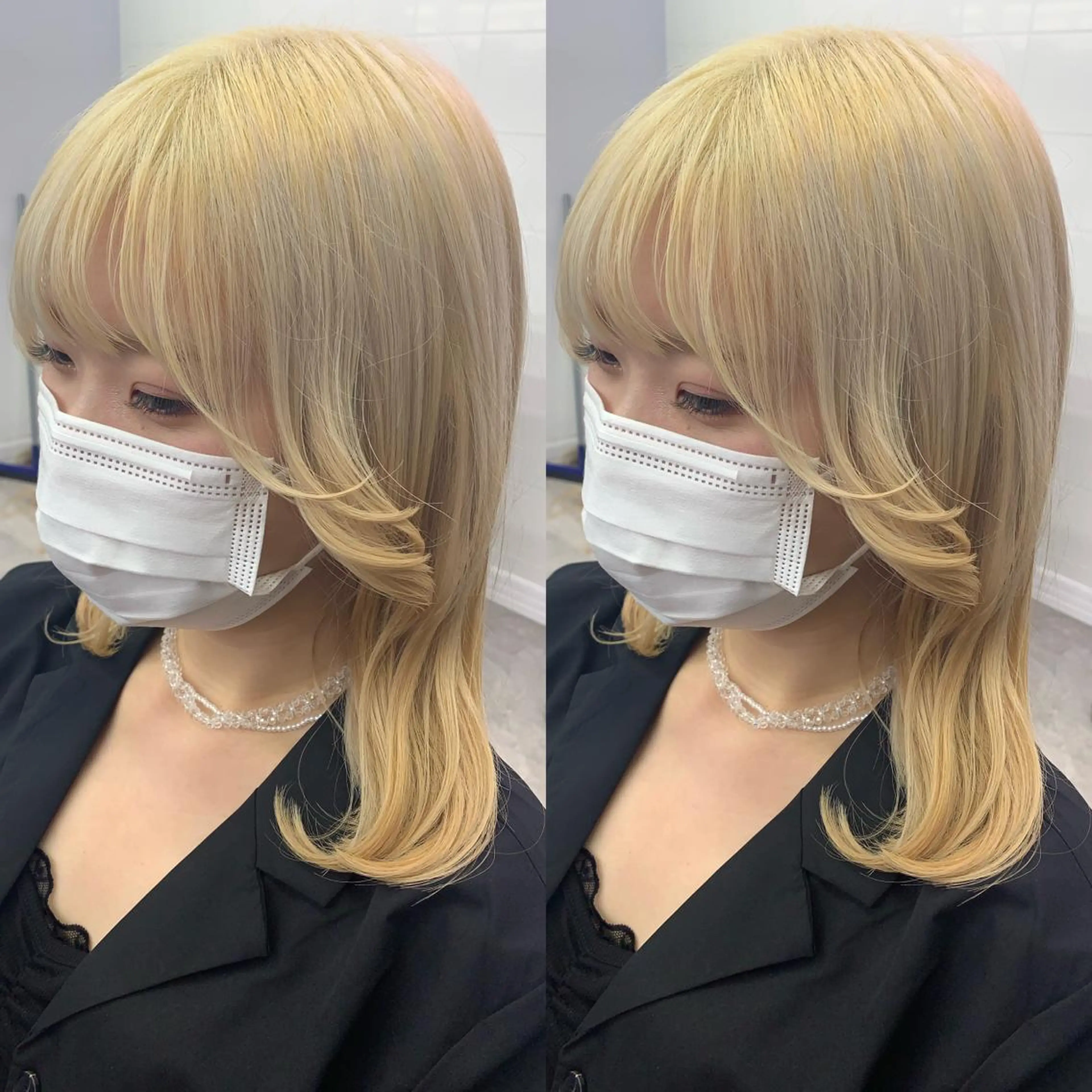 ミディアム ヘアカラー トリートメント 韓国ヘア／エクステ 🖤MIYUのヘアスタイル
