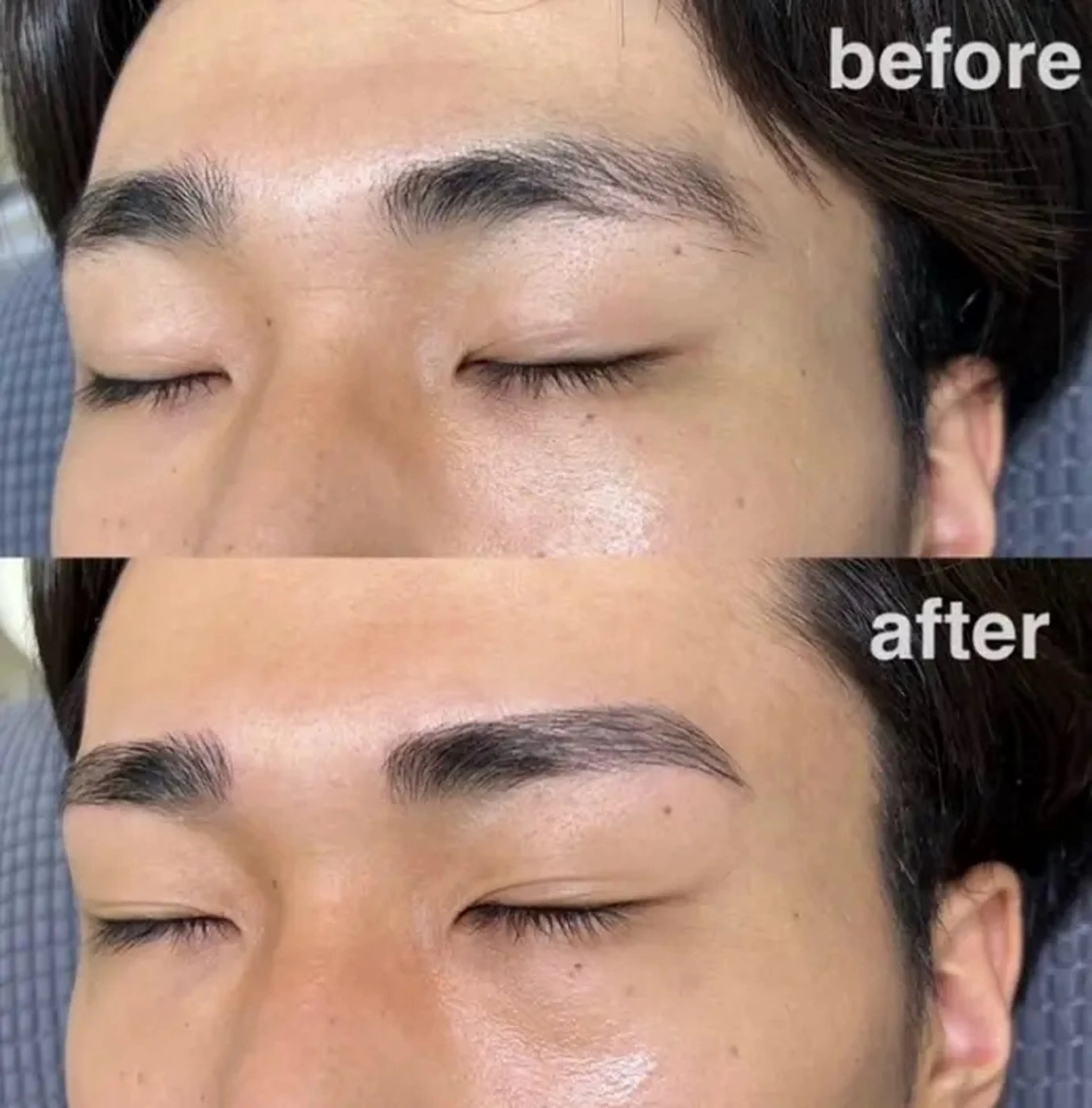 メンズ美眉WAX脱毛＋眉カット＋眉お手入れ(骨格診断付)の写真