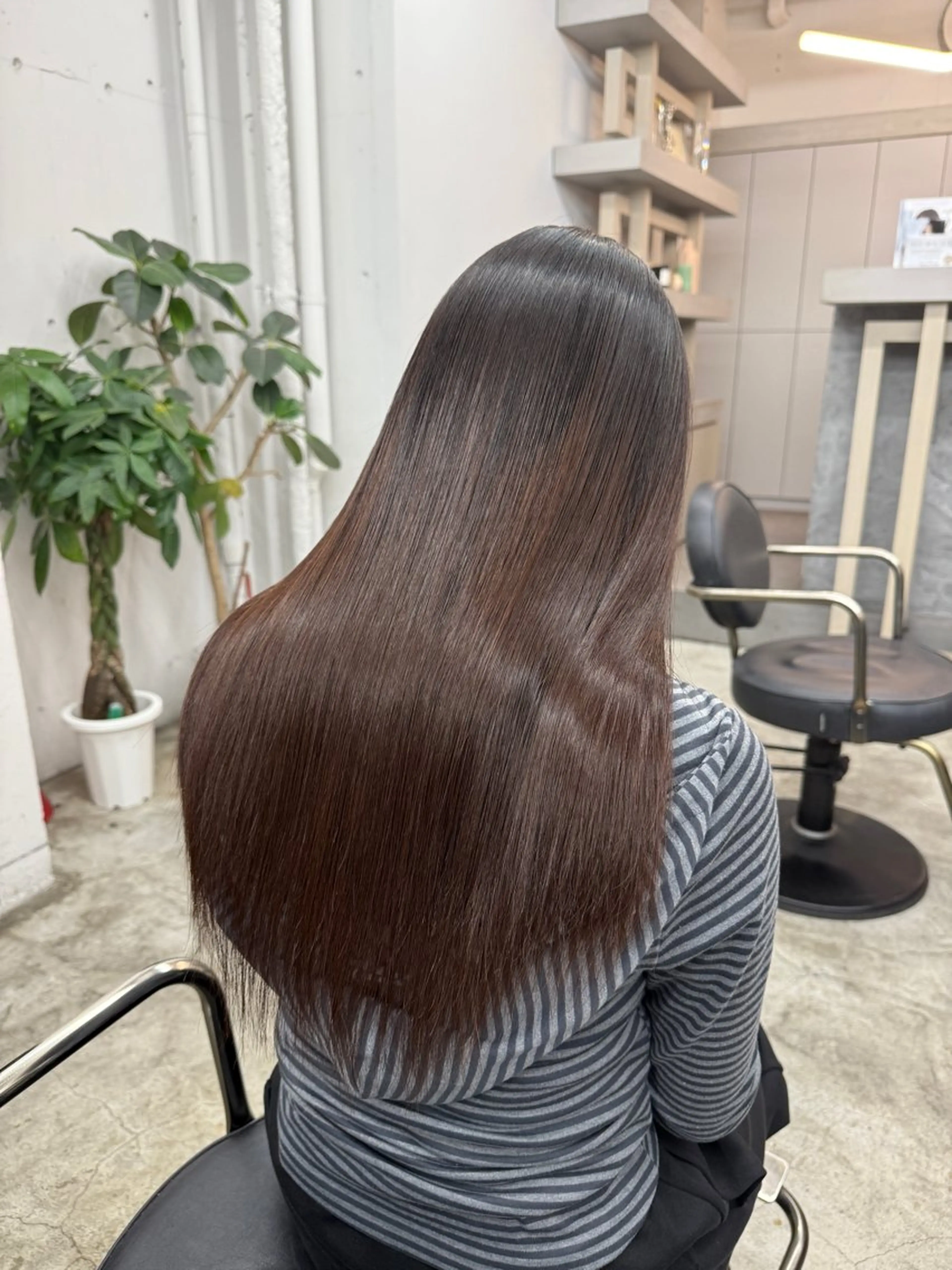 ロング 縮毛矯正 山口 大輝のヘアスタイル