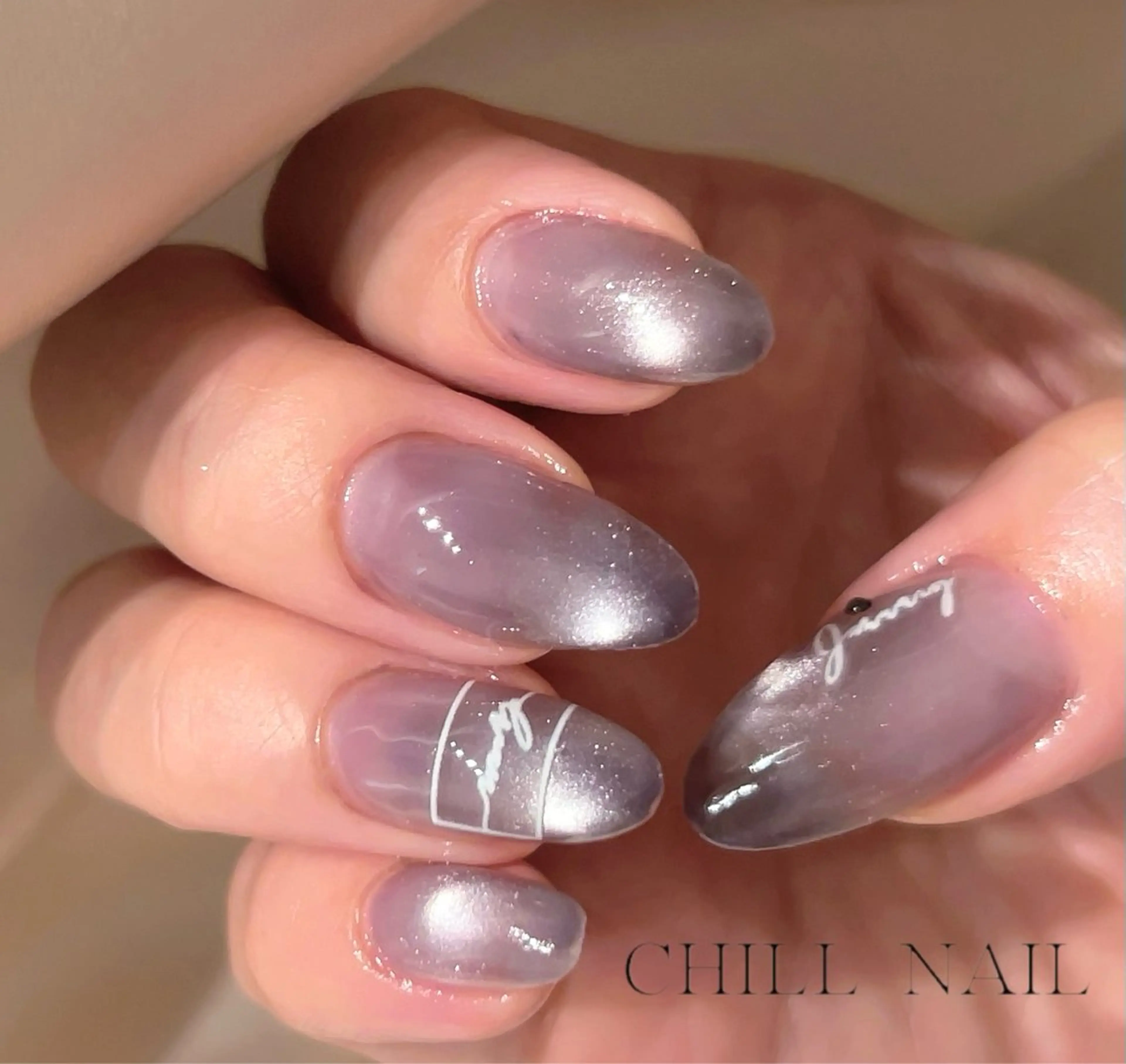 ネイル ビー玉ネイル CHILL NAILのネイルデザイン