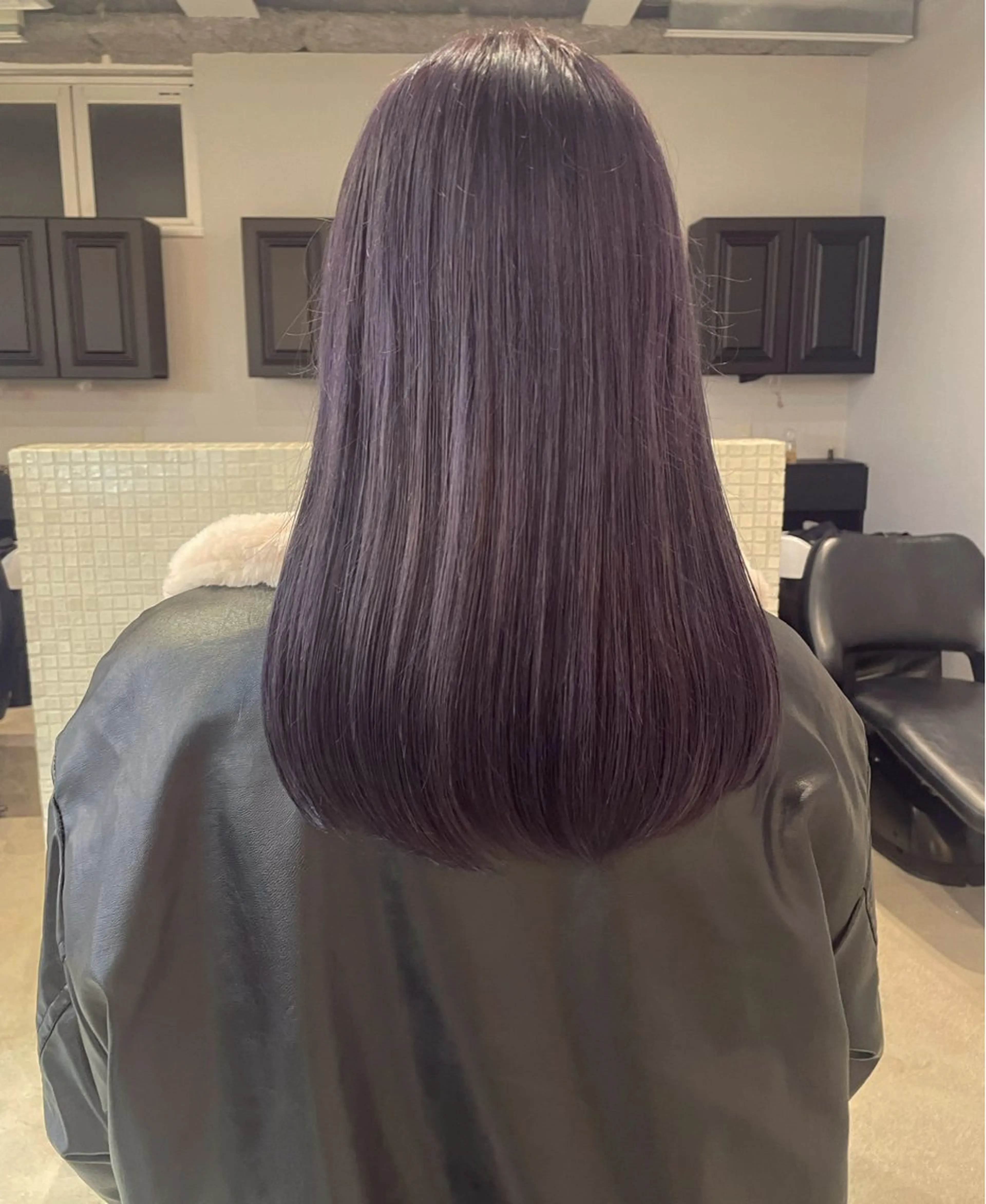 ミディアム カラー 透明感カラー ラベンダーカラー December渋谷所属・suzuno / 無料カットモデル募集のヘアスタイル