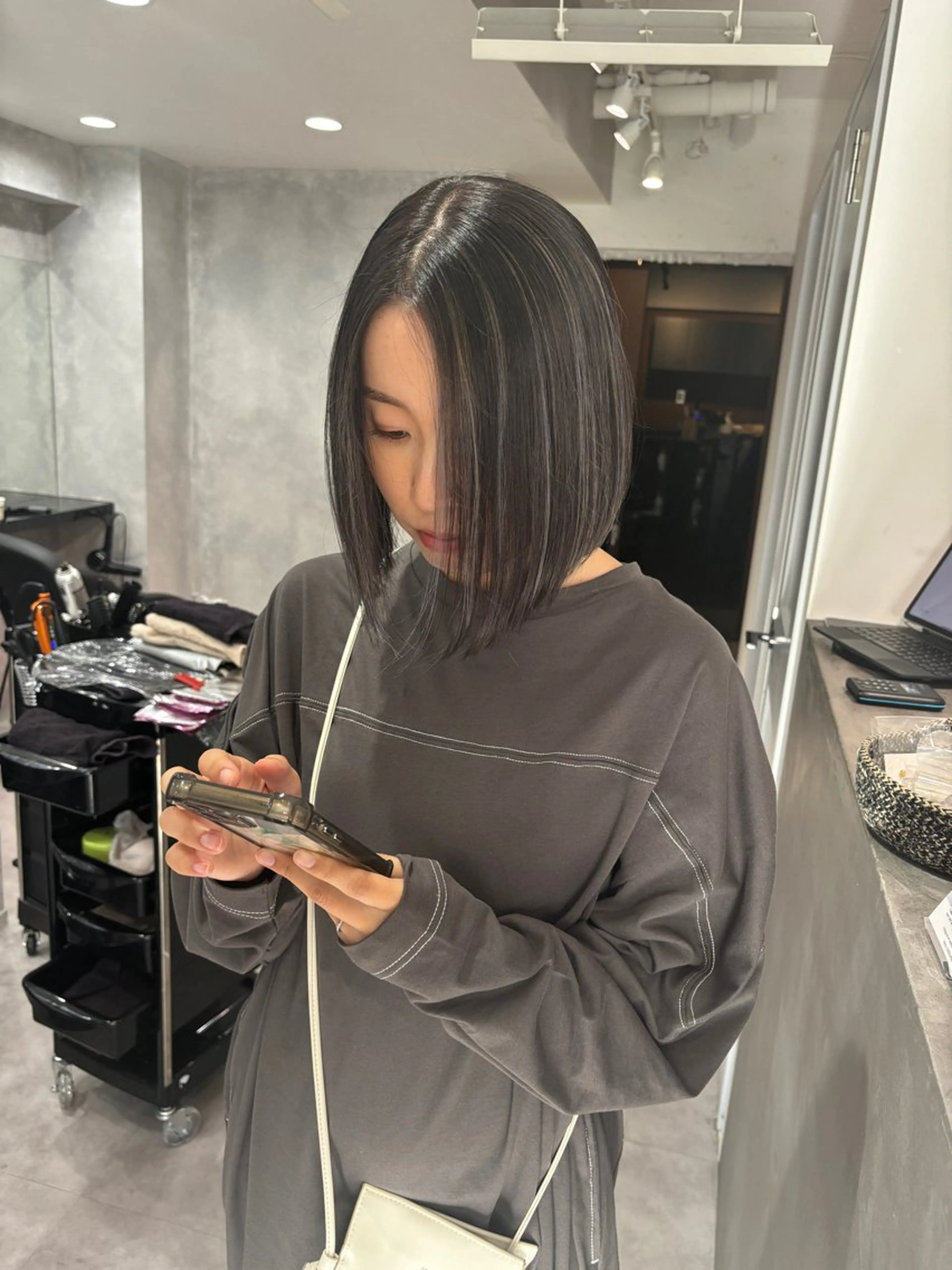 ショート カラー ハイライトカラー ハイライト 栄/矢場町/ Yasuyoのヘアスタイル