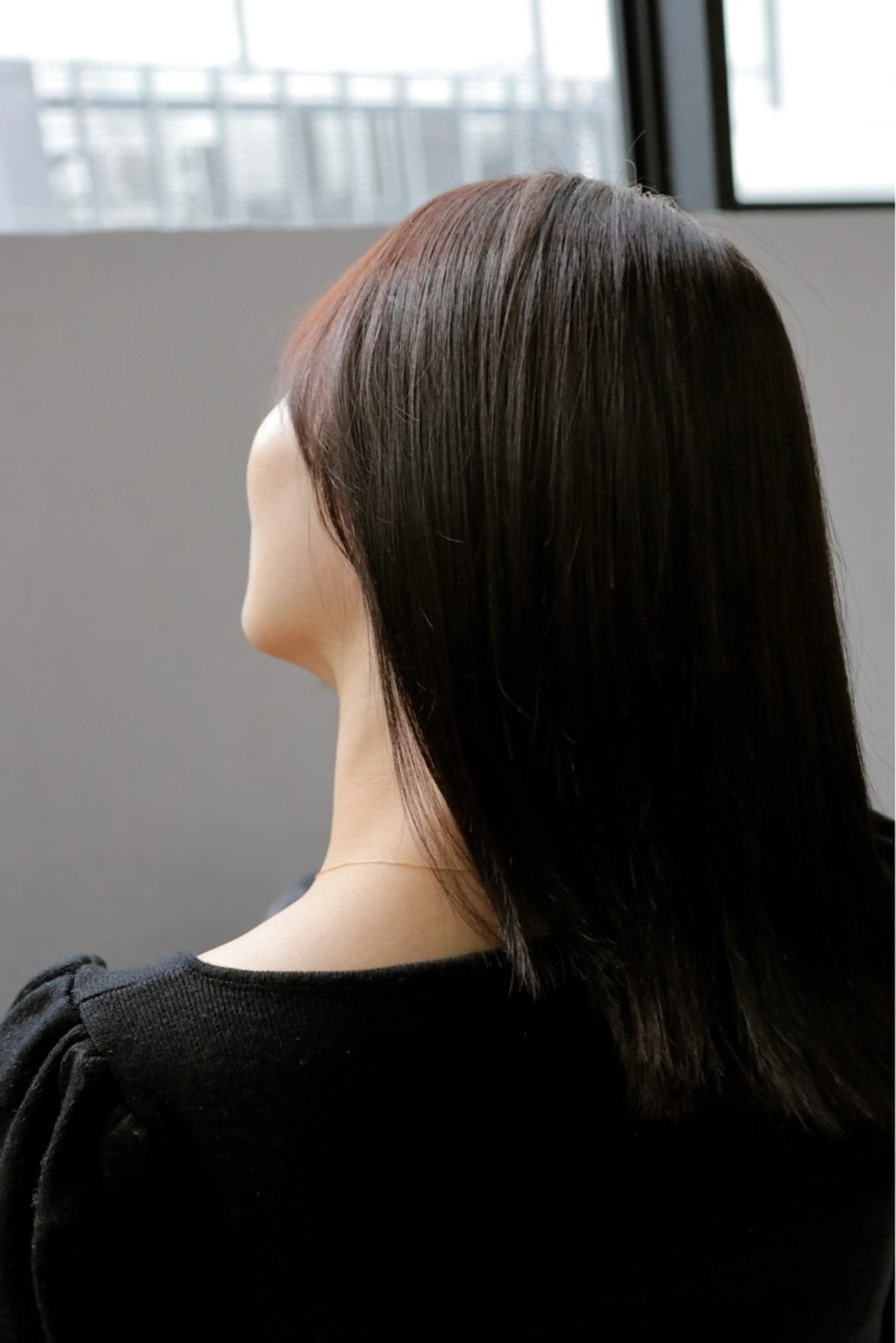 ロング 縮毛矯正 ウシロダ メグミのヘアスタイル