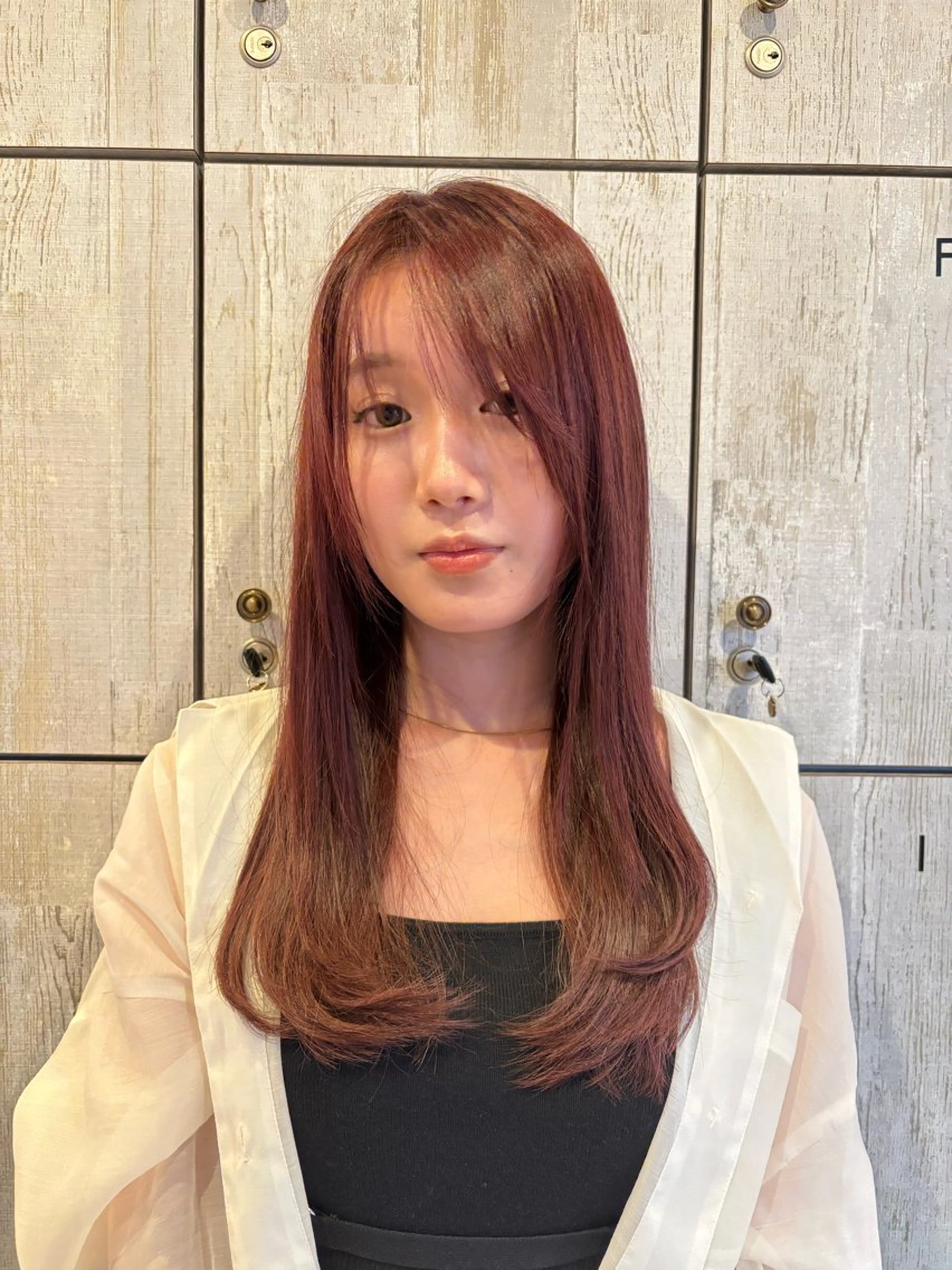 ロング カラー 髪質改善 韓国風ヘア レイヤーカット トリートメント ハイトーン迷子さん 歓迎🤍こころのヘアスタイル