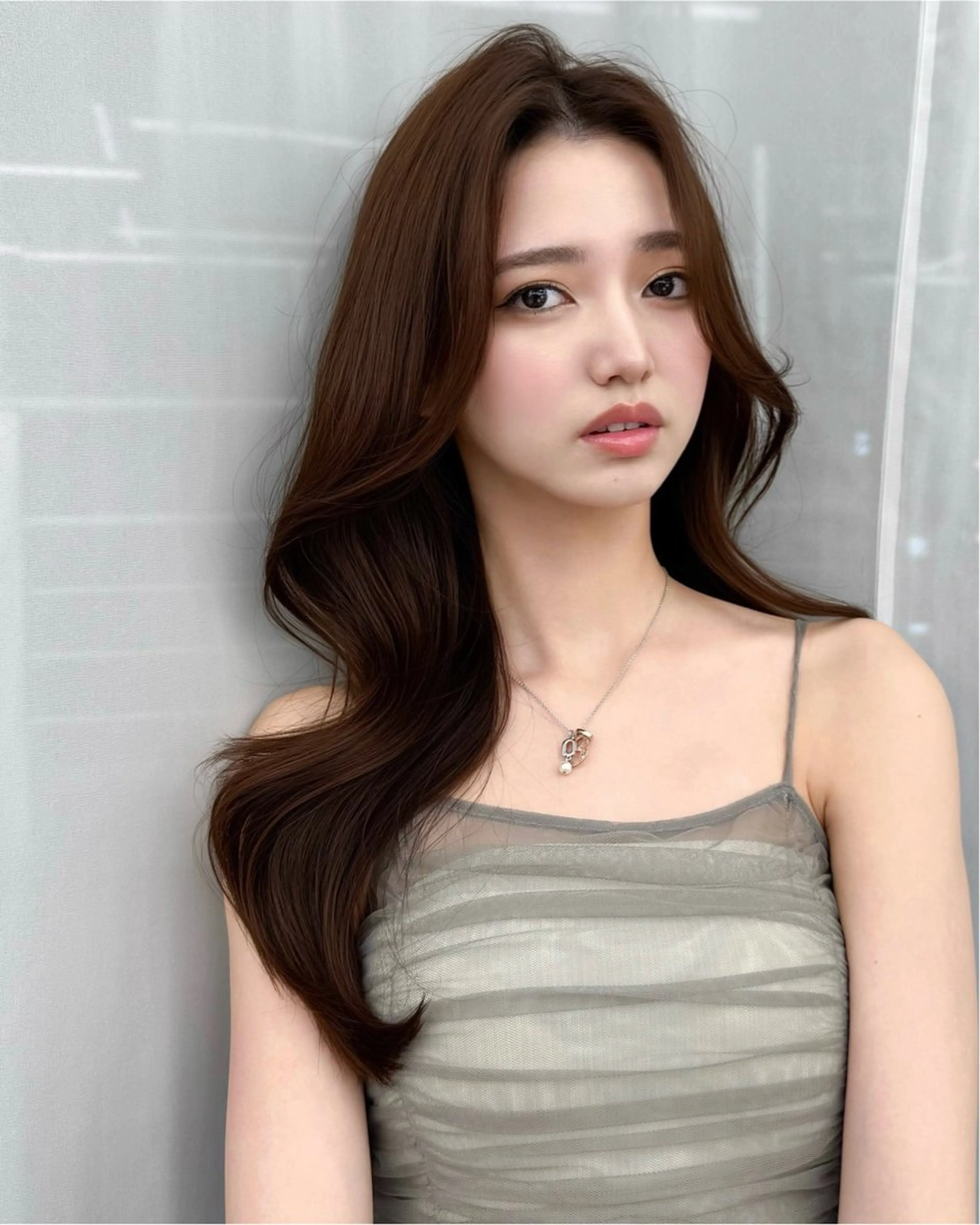 ロング カラー カット ヘアカラー トリートメント 韓国ヘア　紗希 🦋のヘアスタイル