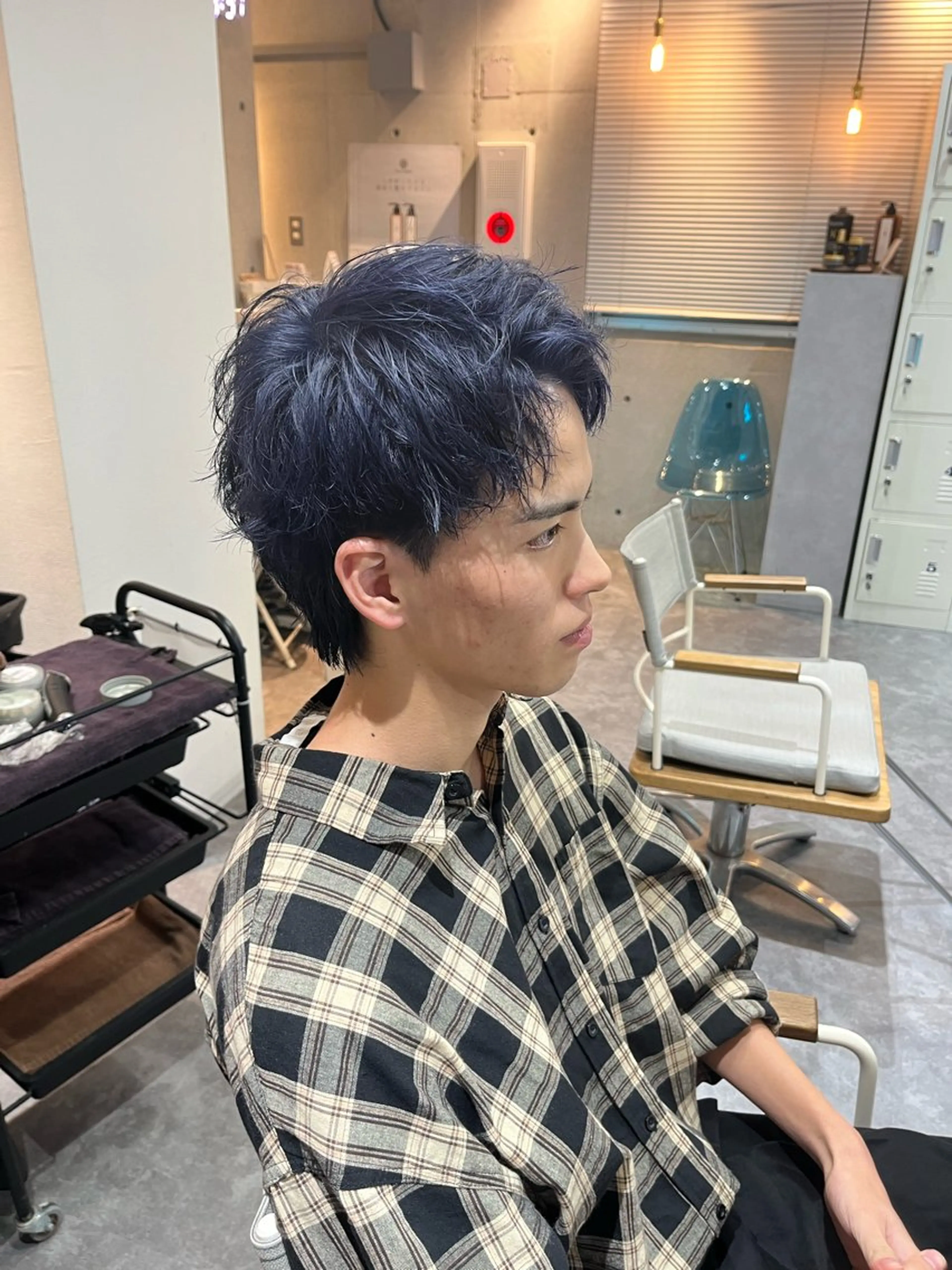 カラー メンズ メンズブリーチ ブリーチ ブルーカラー メンズ特化美容師 /泉壱恵のヘアスタイル