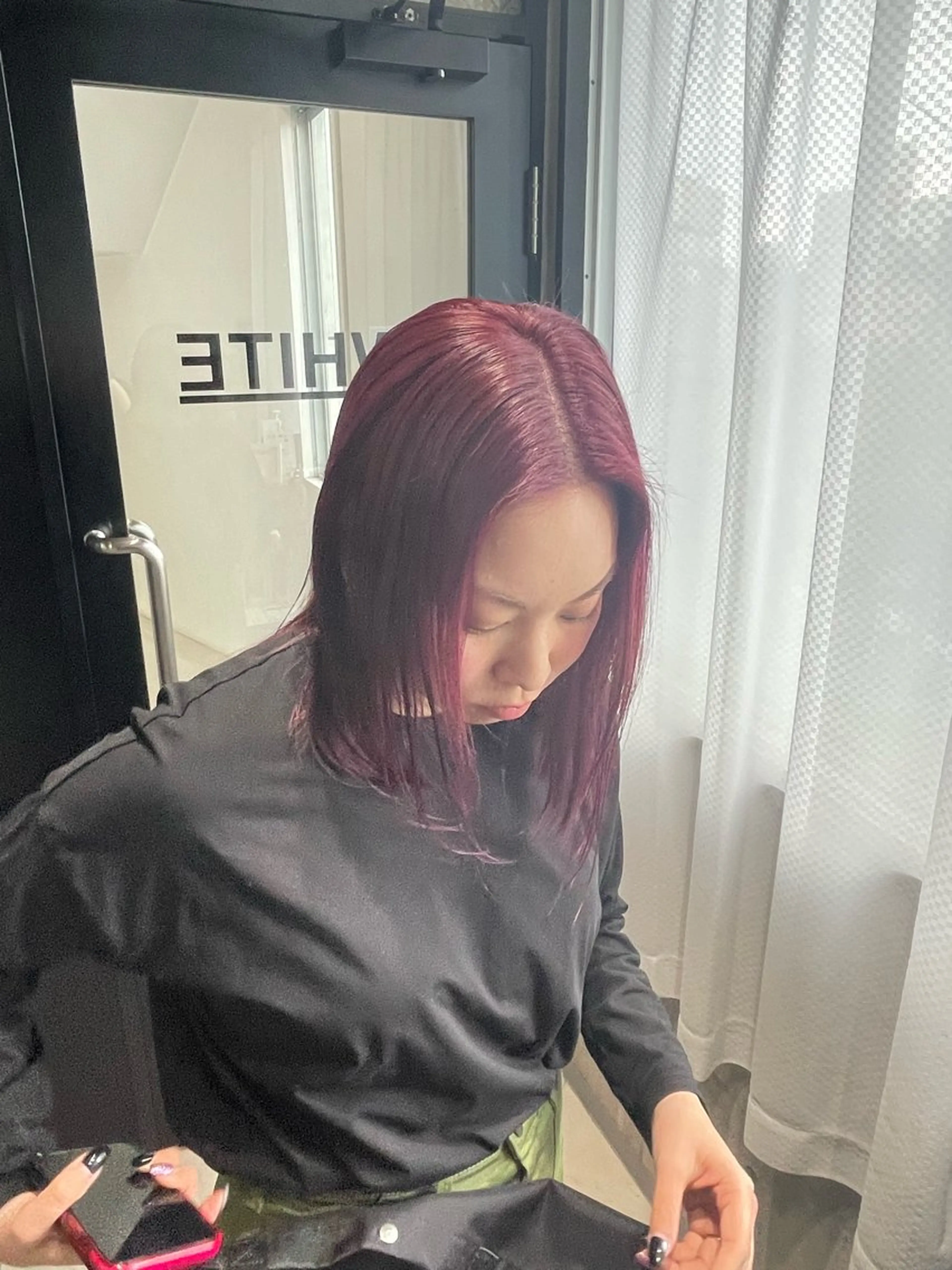 ミディアム カラー ラベンダーカラー ピンクカラー ピンクラベンダー カット ヘアカラー トリートメント _White ／Hiroのヘアスタイル