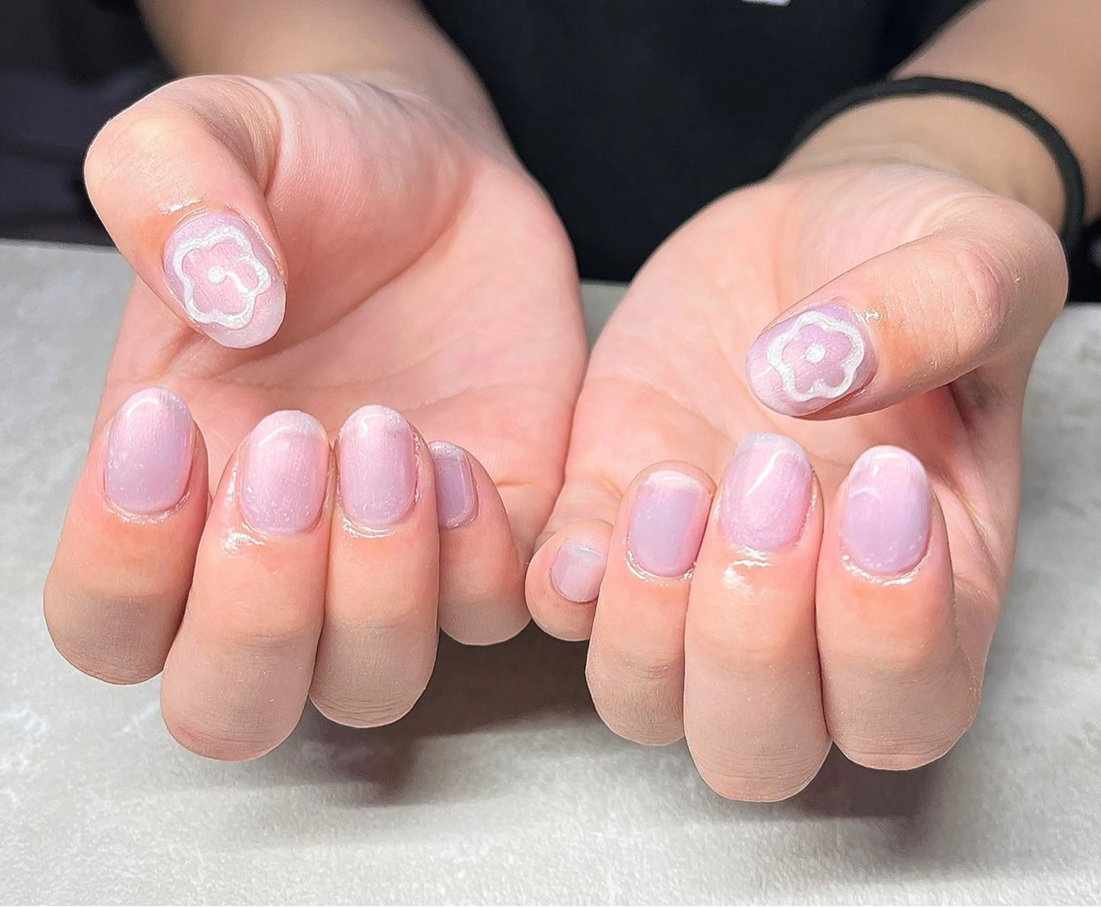 ネイル ショートネイル ハンドネイル elu船橋店 KAORIのネイルデザイン
