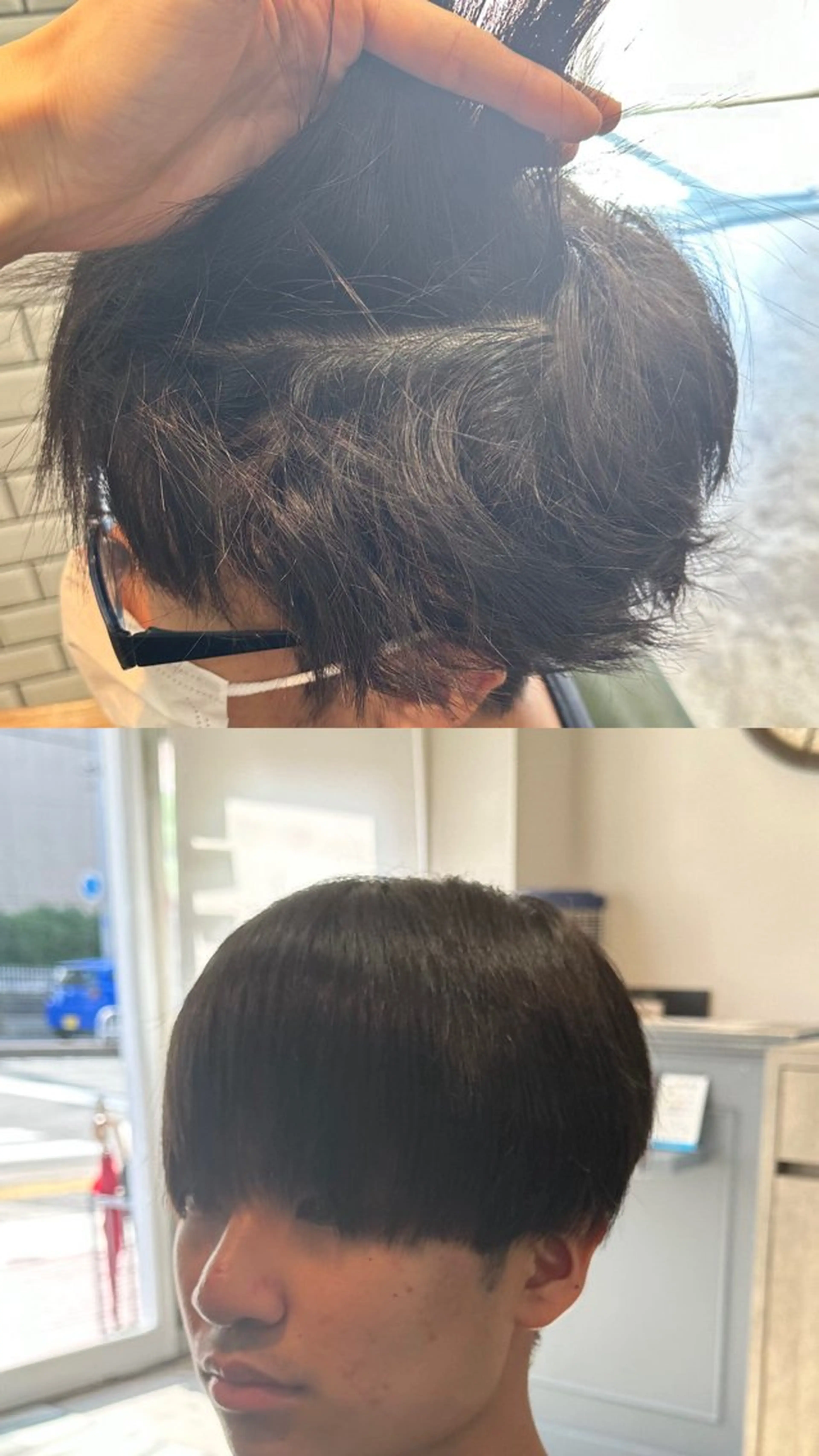 ショート メンズ マッシュ 縮毛矯正 カット 縮毛矯正 メンズサロン alfRed白井のヘアスタイル