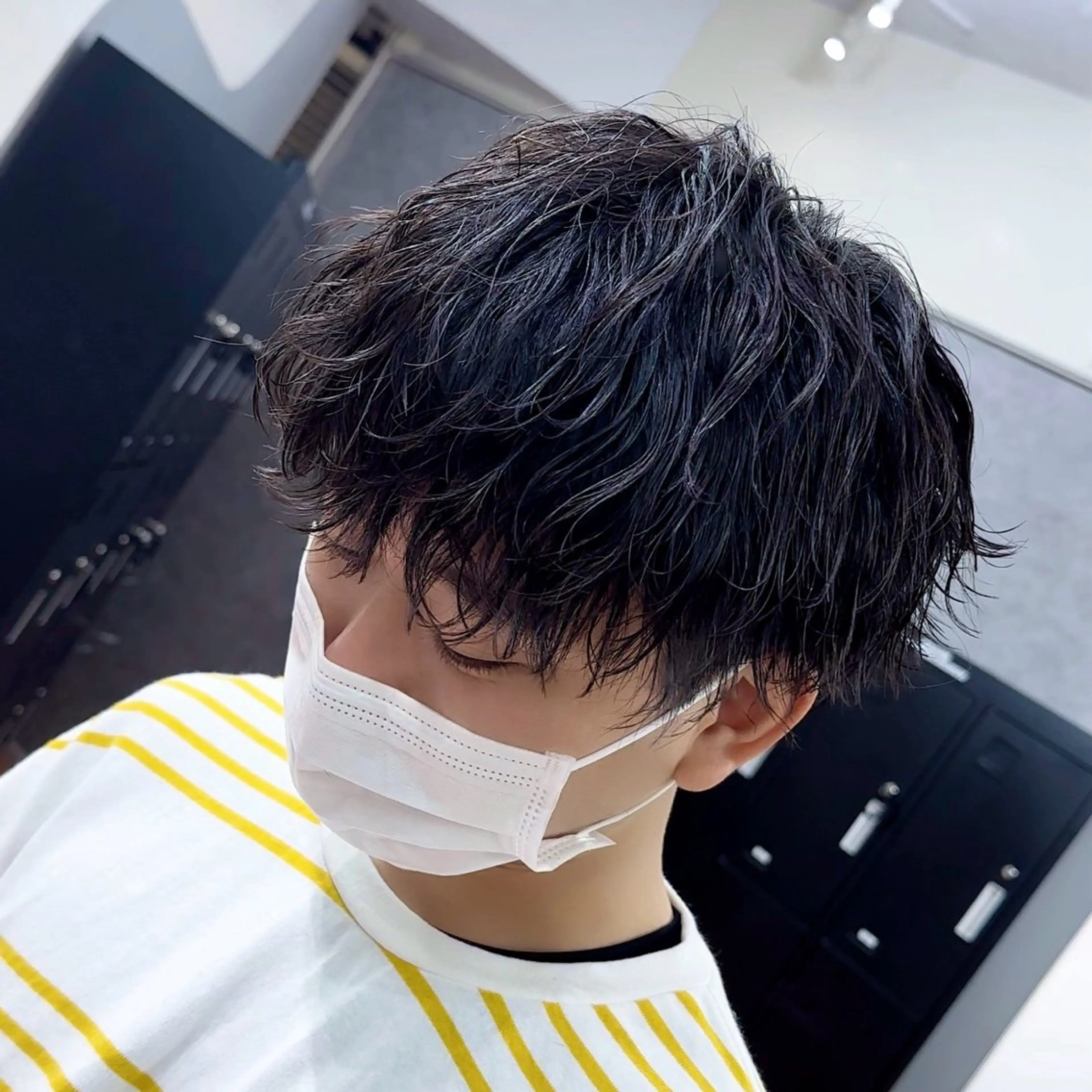 パーマ メンズ パーマ メンズカット ‪‪/メッシュのヘアスタイル