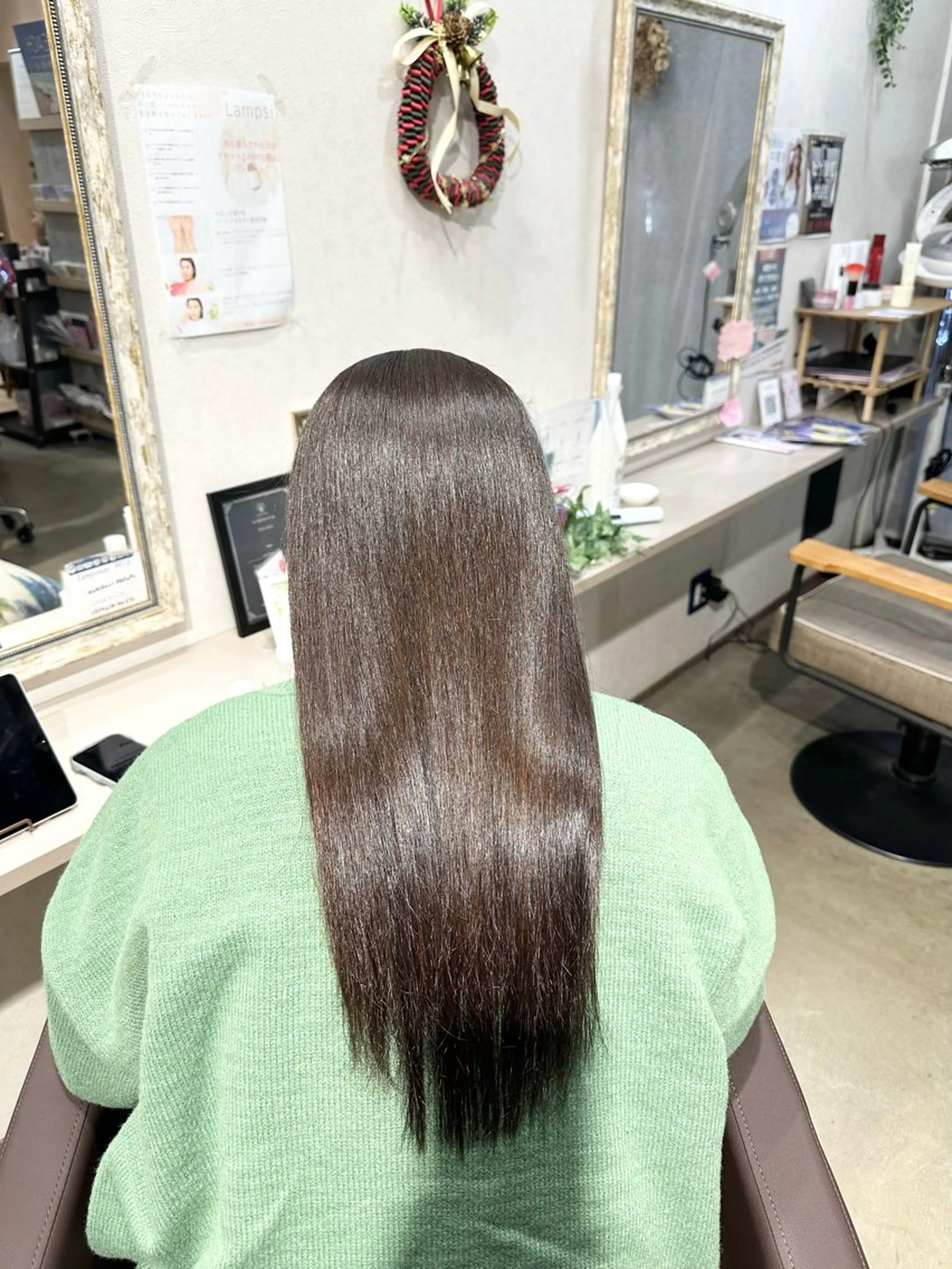 セミロング 髪質改善 ランプシーヘアー所属・髪質改善Lampsi 鹿児島中央店のヘアスタイル