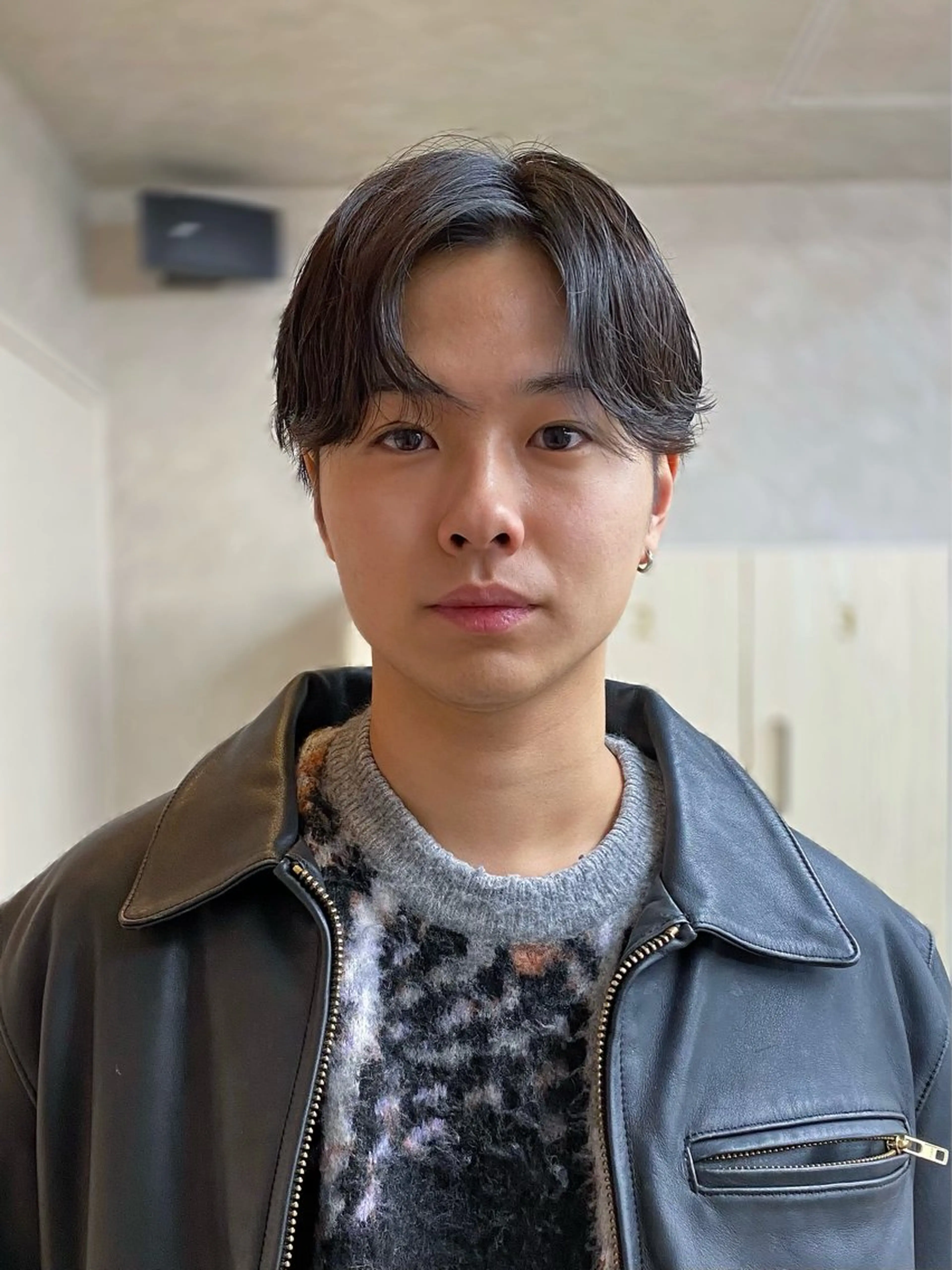 パーマ メンズ センターパート メンズパーマ カット パーマ k.e.y銀座店所属・安藤幹人 メンズカット/パーマのヘアスタイル
