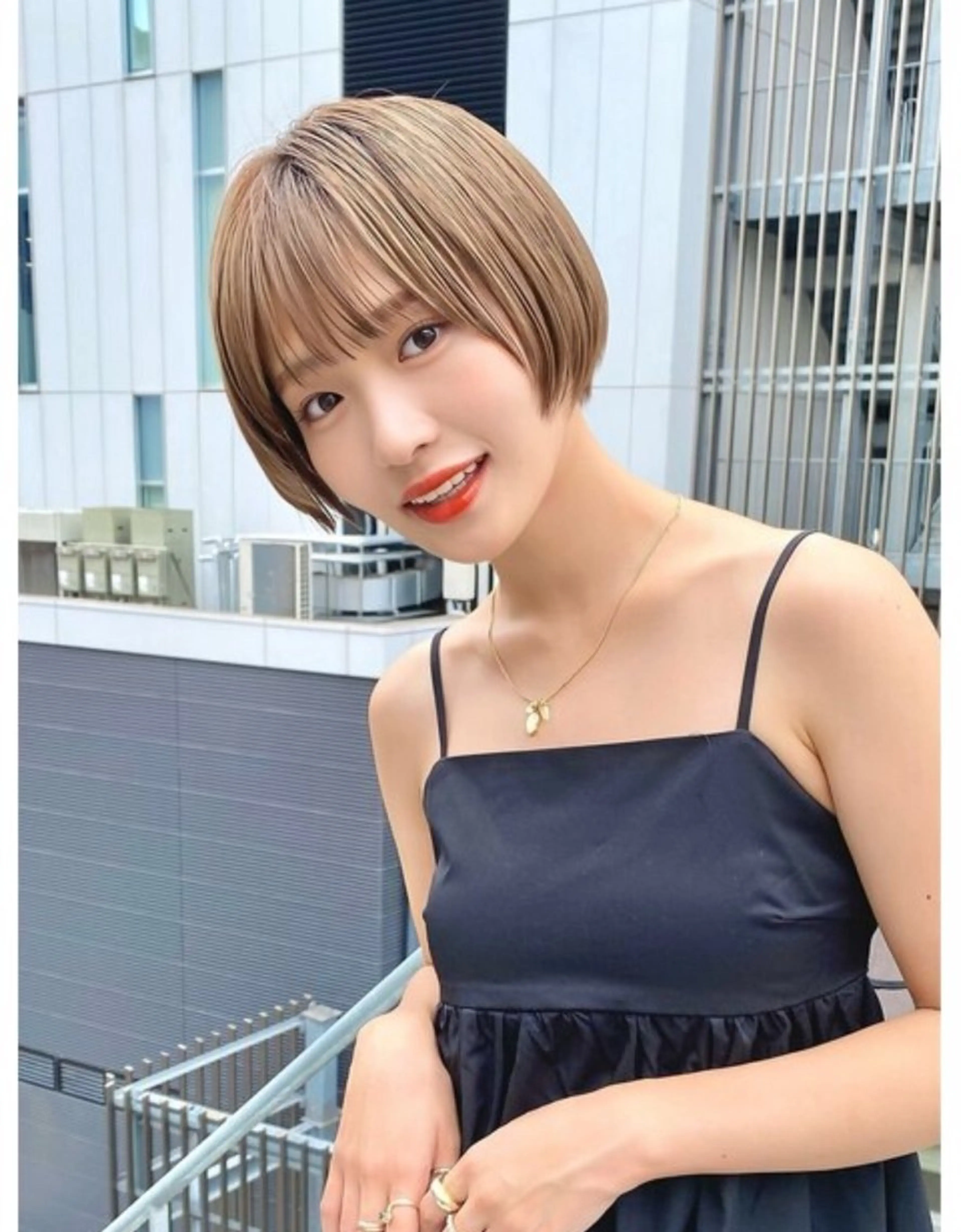 ショート カラー ショートヘア 小顔カット 似合わせカット‪// 鶴我万唯華のヘアスタイル