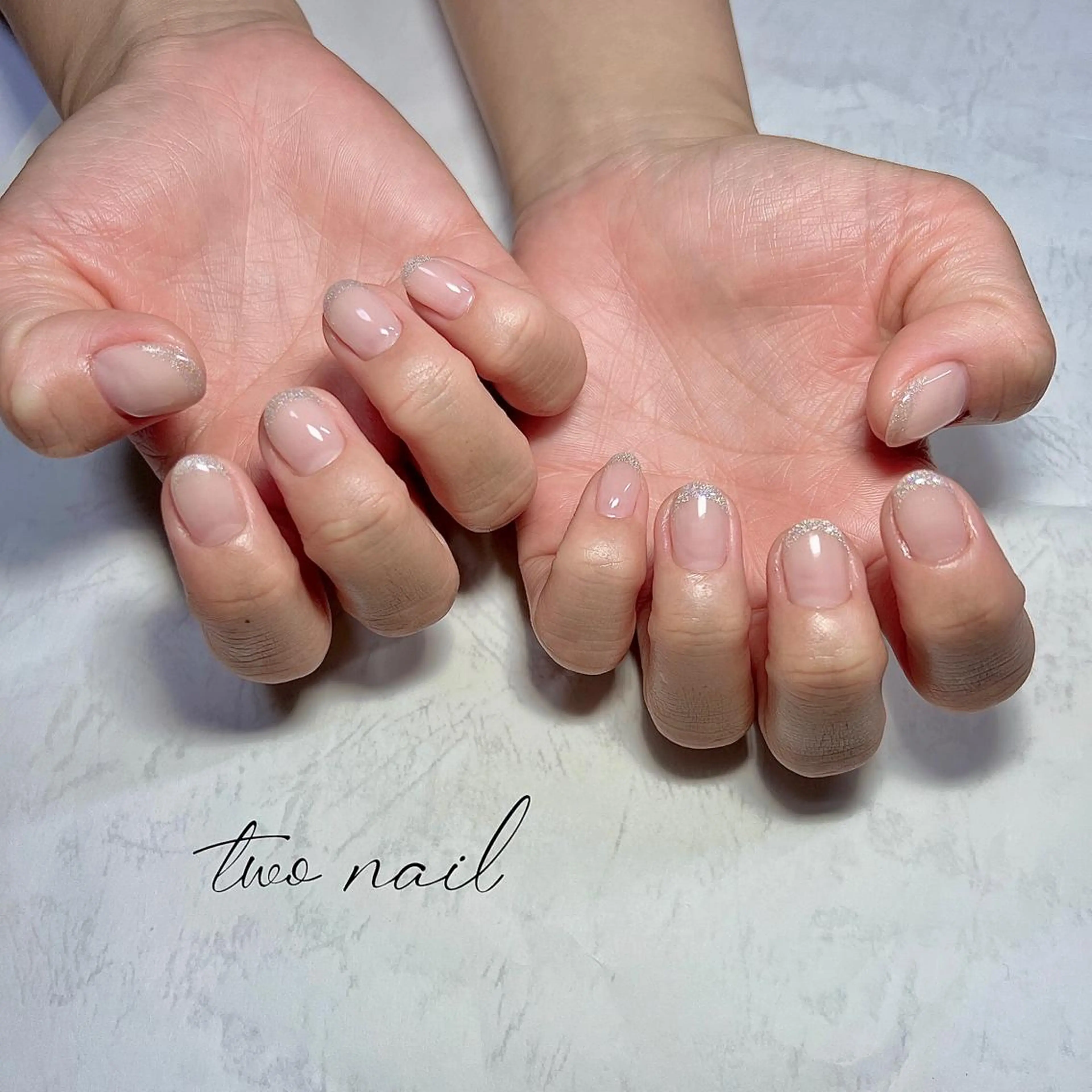 ネイル アートネイル フットネイル ハート マグネットネイル ニュアンスネイル two nailのネイルデザイン