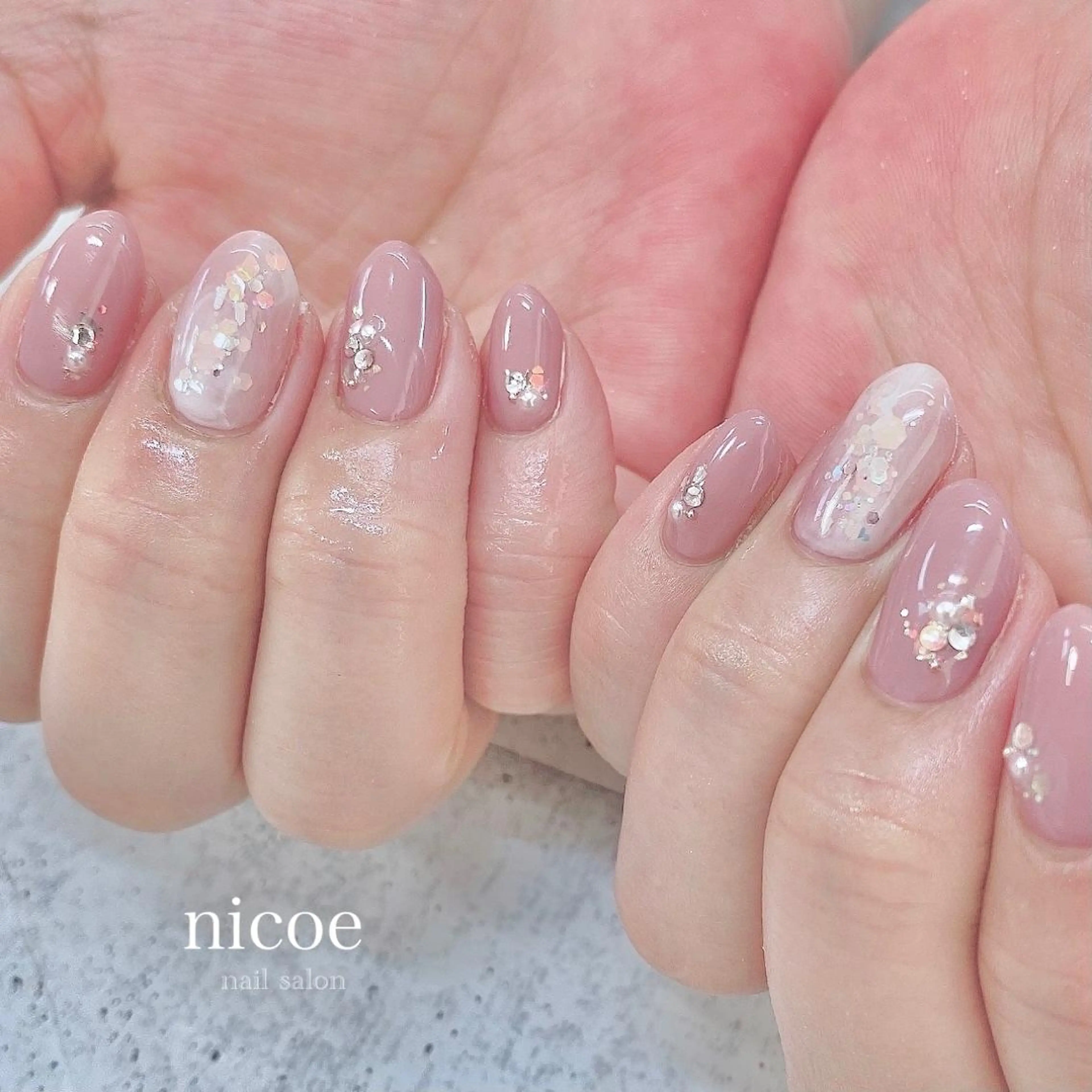 ネイル アートネイル フラワーネイル 大理石ネイル(マーブル) ニュアンスネイル オフィスネイル ネイルサロン　nicoe【ニコエ】所属・ネイルサロン nicoeのネイルデザイン