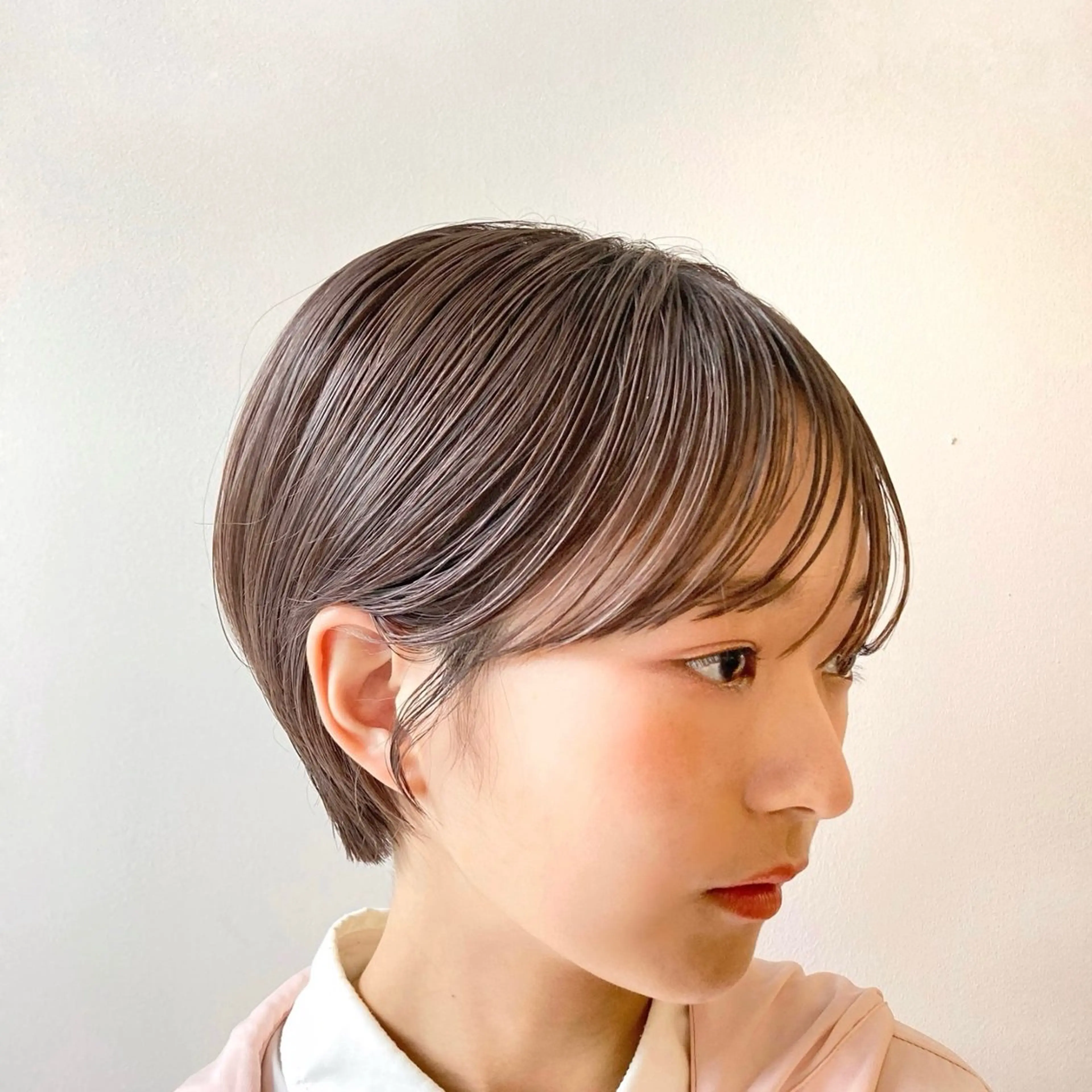 ショート カラー パーマ ヘアアレンジ くびれボブ/艶カラー /髪質改善🌷喜美花のヘアスタイル