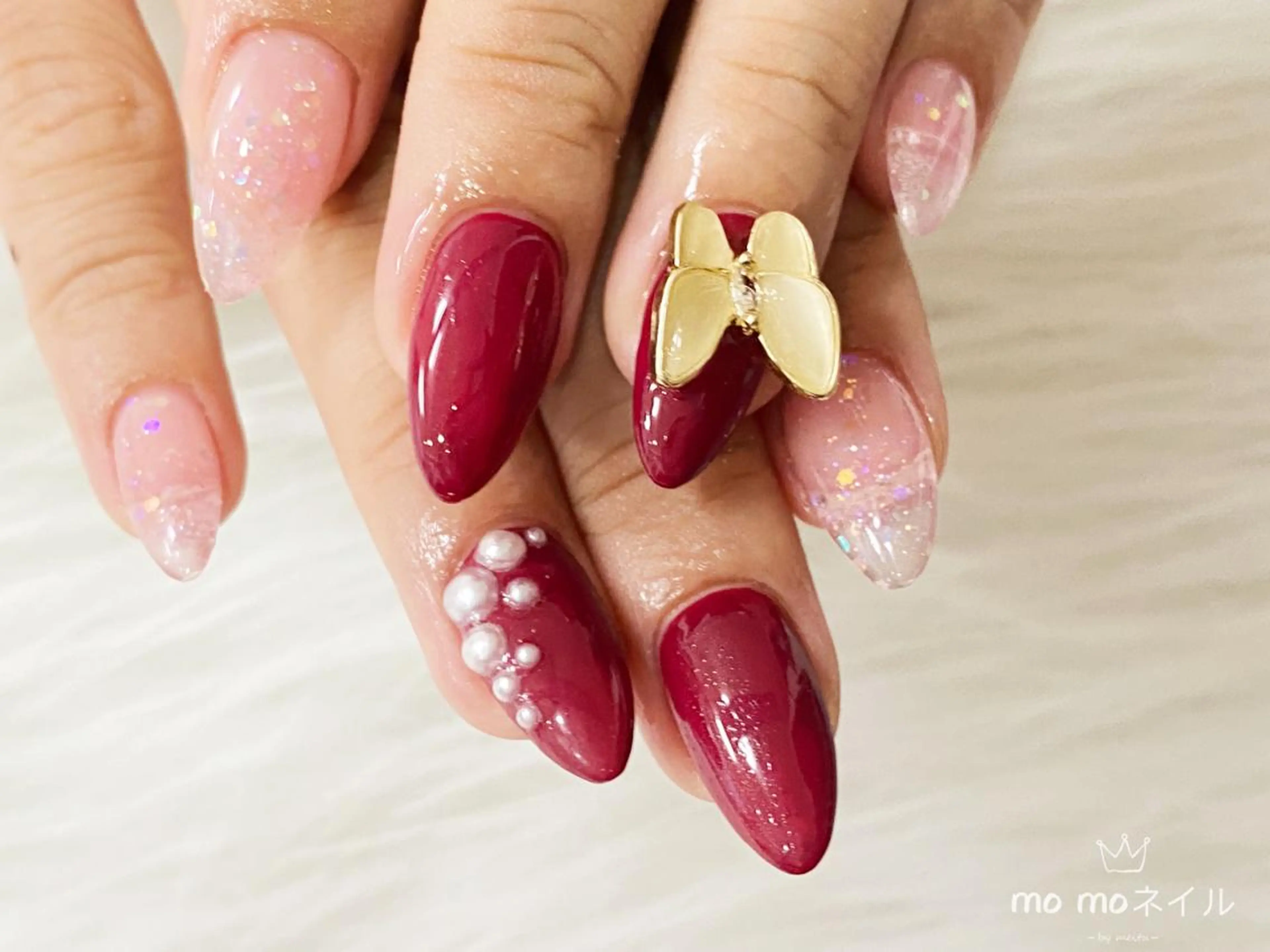 ネイル スカルプネイル MOMO nailのネイルデザイン