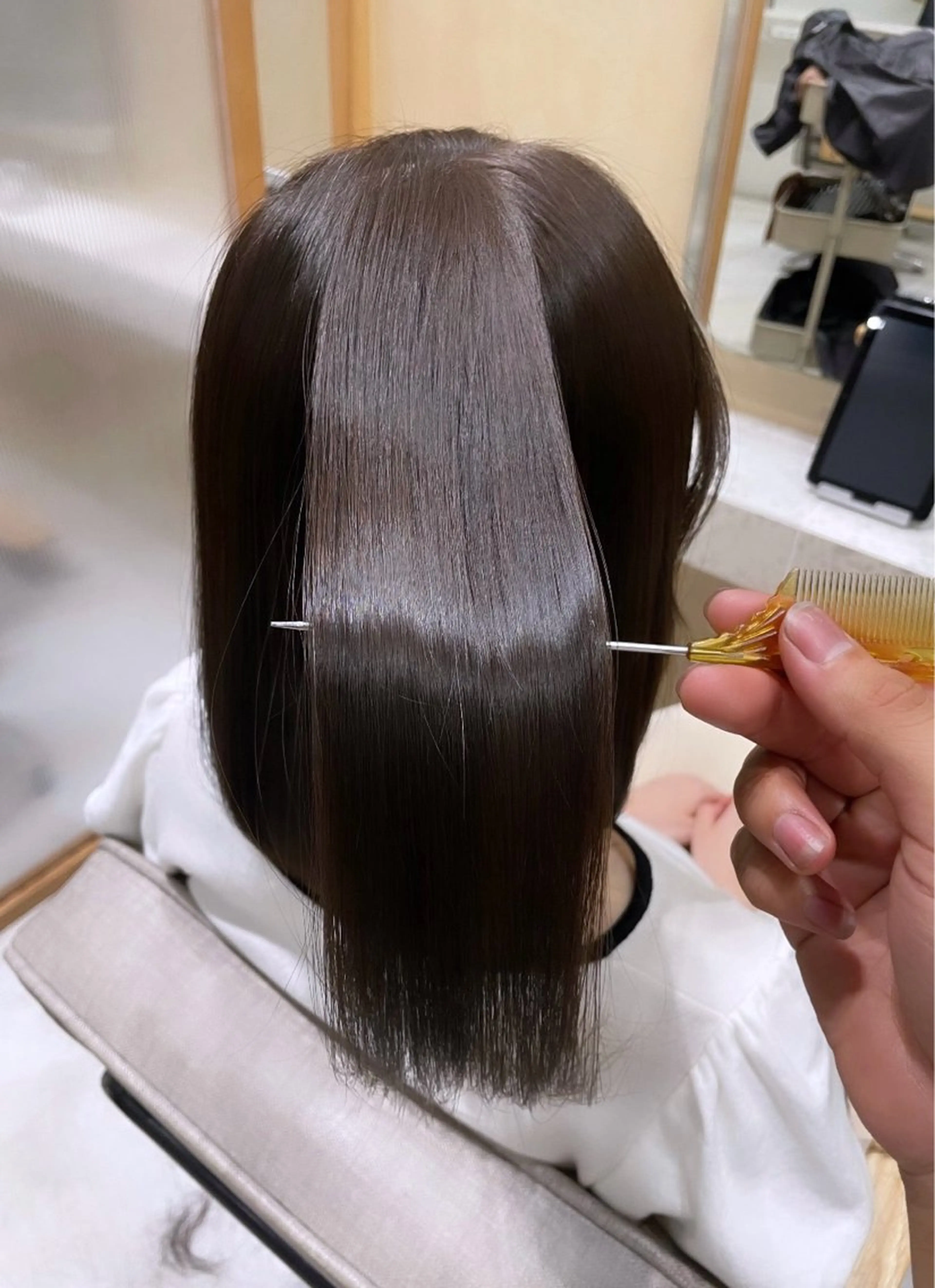 ミディアム カラー カット ヘアカラー トリートメント 🥀✨暖色✨髪質改善 のプロ🫧秋元大地のヘアスタイル