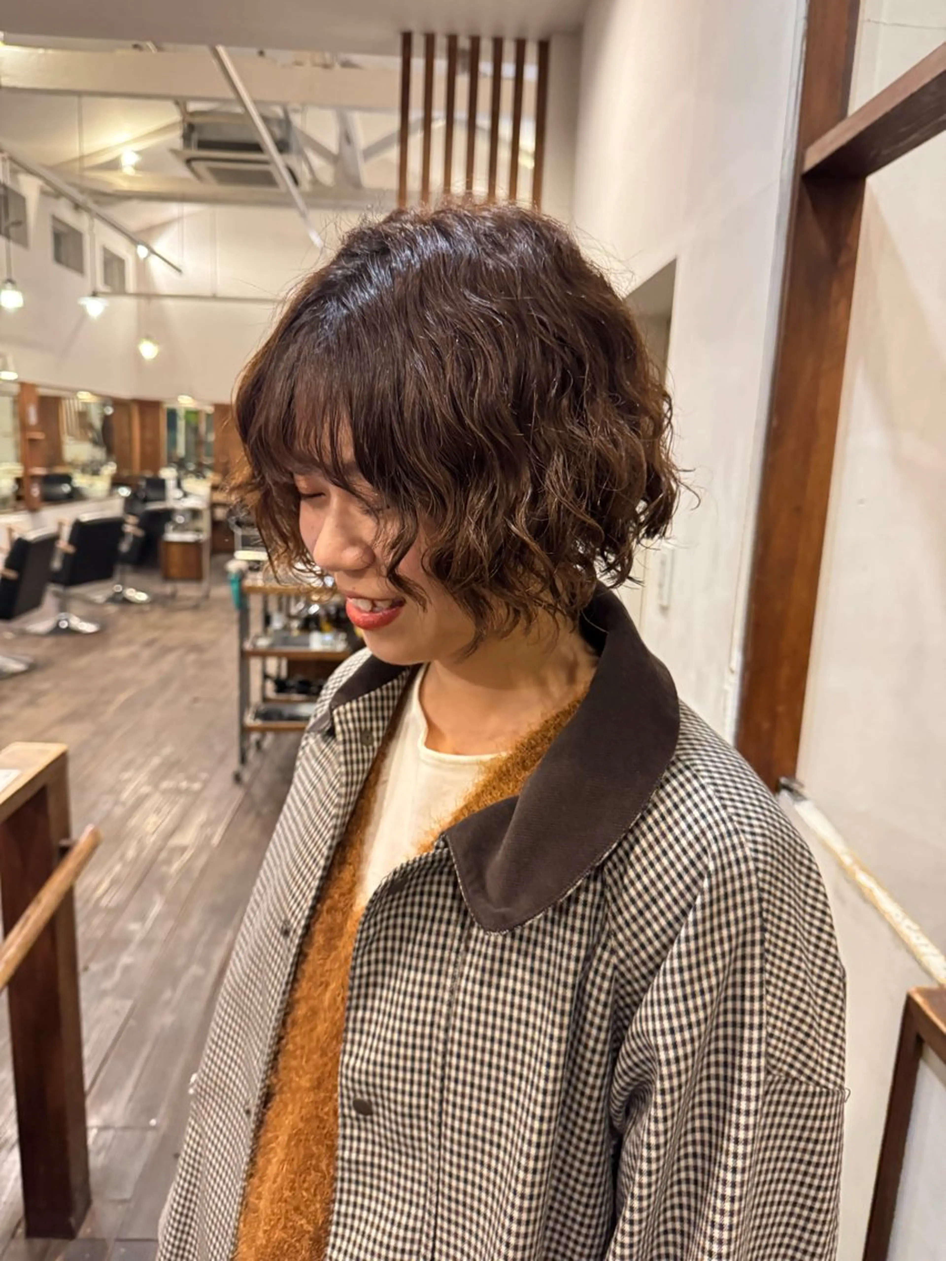 パーマ ボブ MOK大阪梅田店 Asahiのヘアスタイル