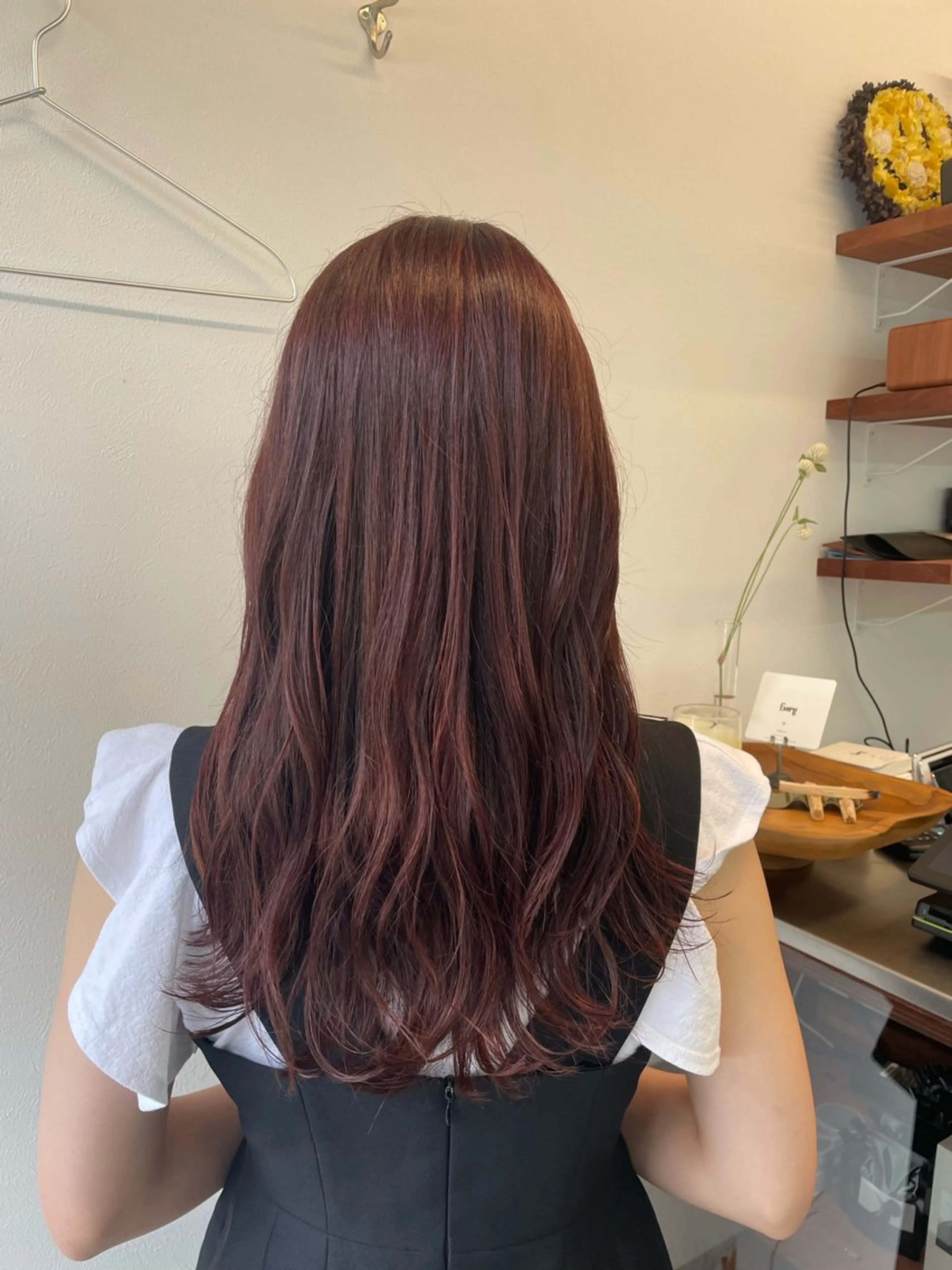 ロング カラー ブラウンカラー ピンクカラー ピンクブラウン カット ヘアカラー ⛲️every 🌼 平子 歩美 ☺︎のヘアスタイル