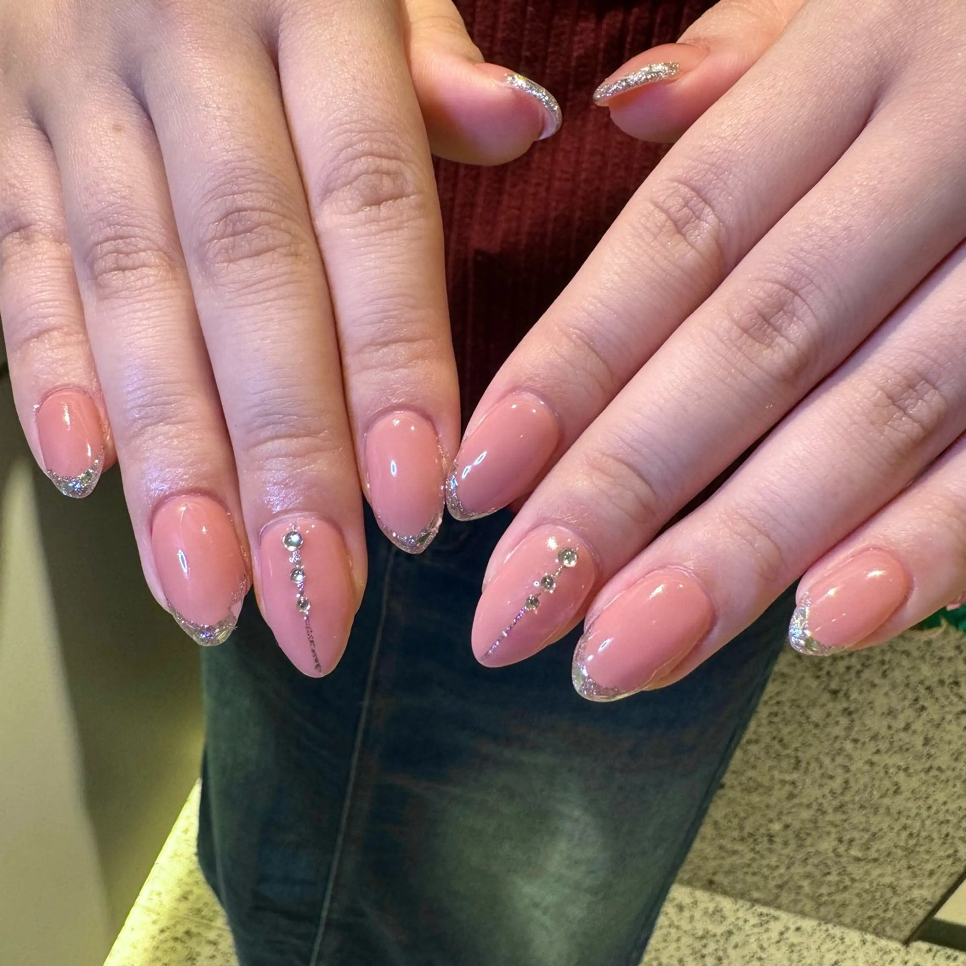 ネイル ハンドネイル RIEKO🍒 ワンホン♡推しネイルのネイルデザイン