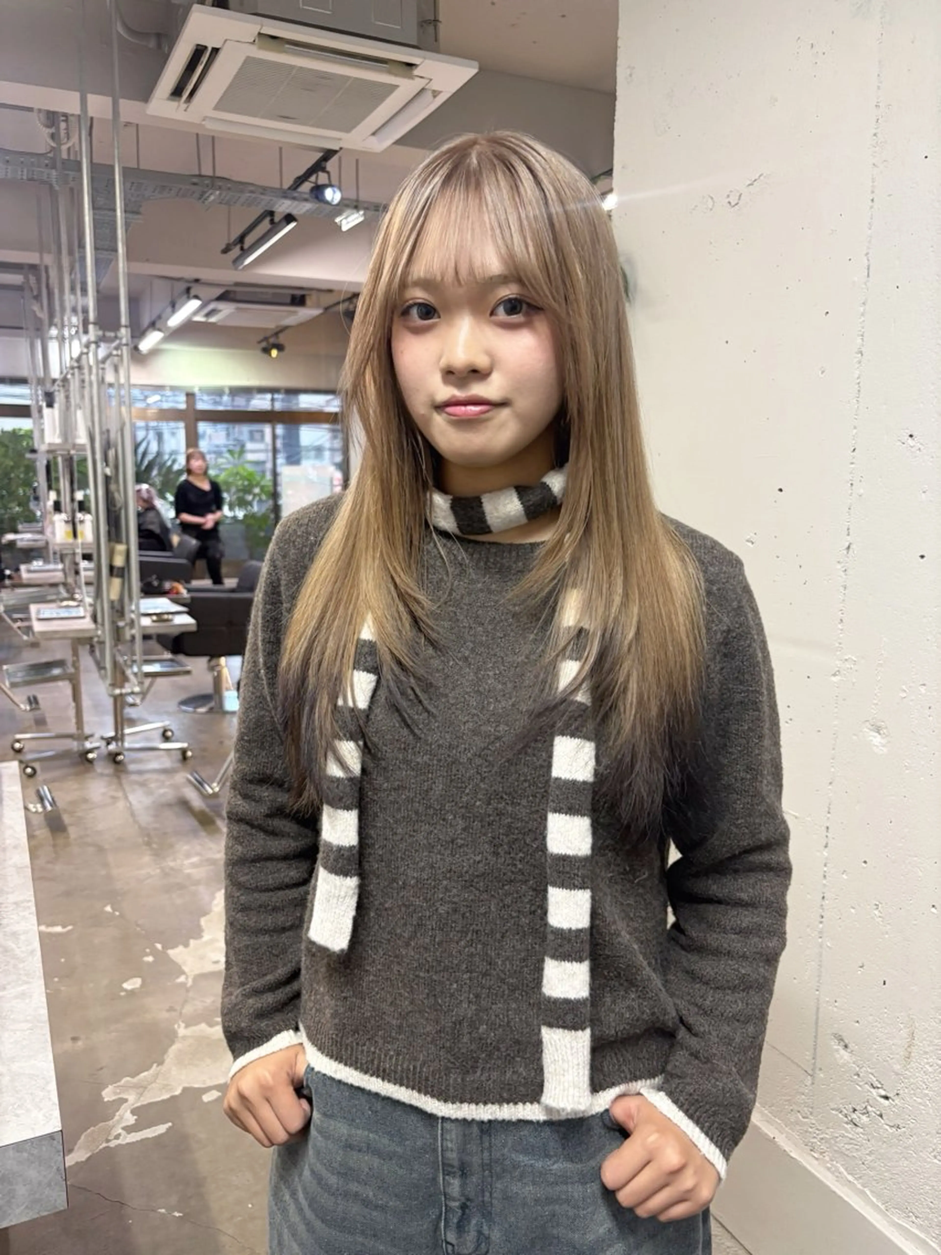 カラー ヘアカラー ロングレイヤー ¥0🎀MEIのヘアスタイル