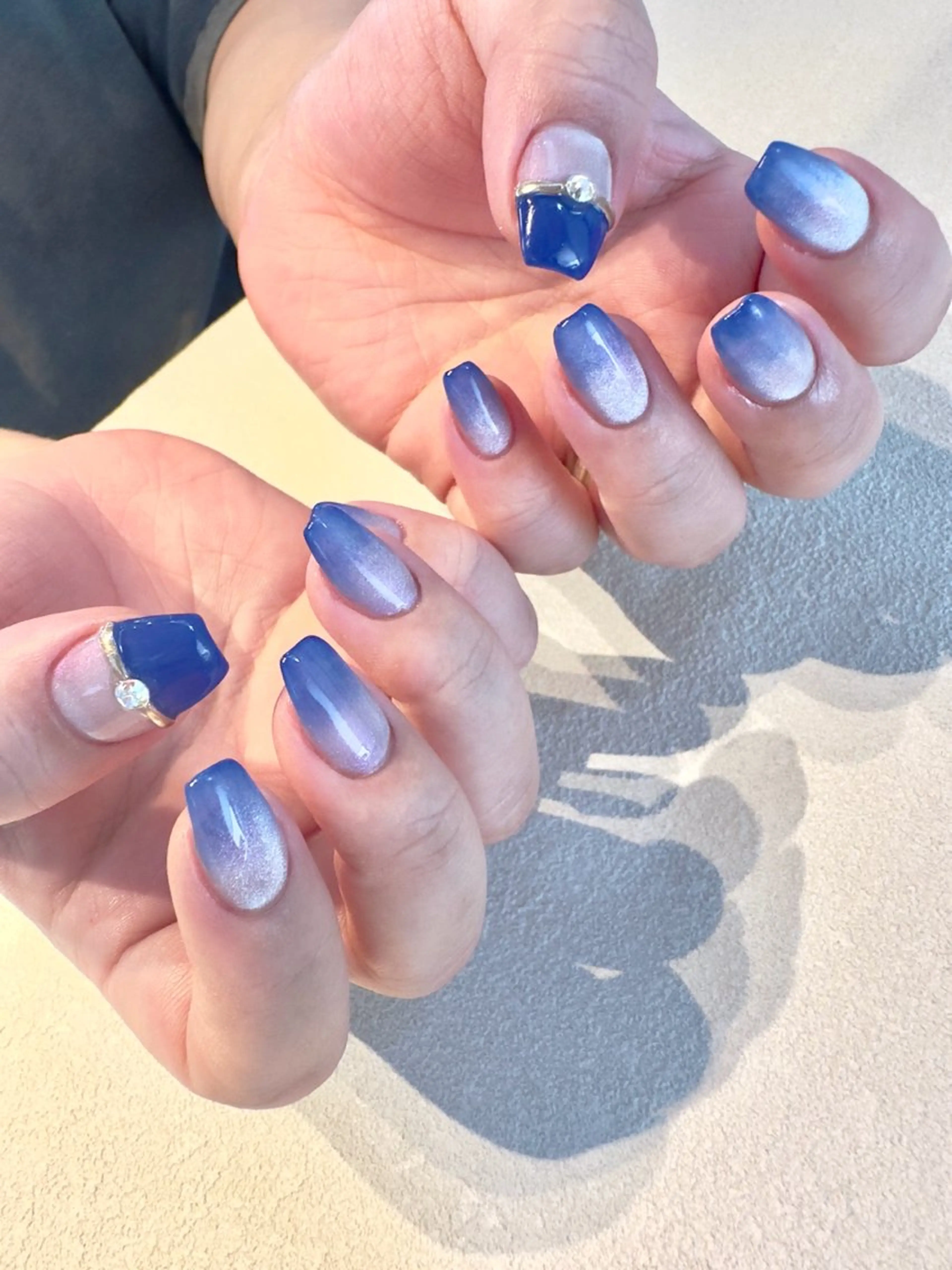 ネイル アートネイル グラデーション マグネットネイル Baden Nail ﾊﾞ-ﾃﾞﾝ ﾈｲﾙのネイルデザイン