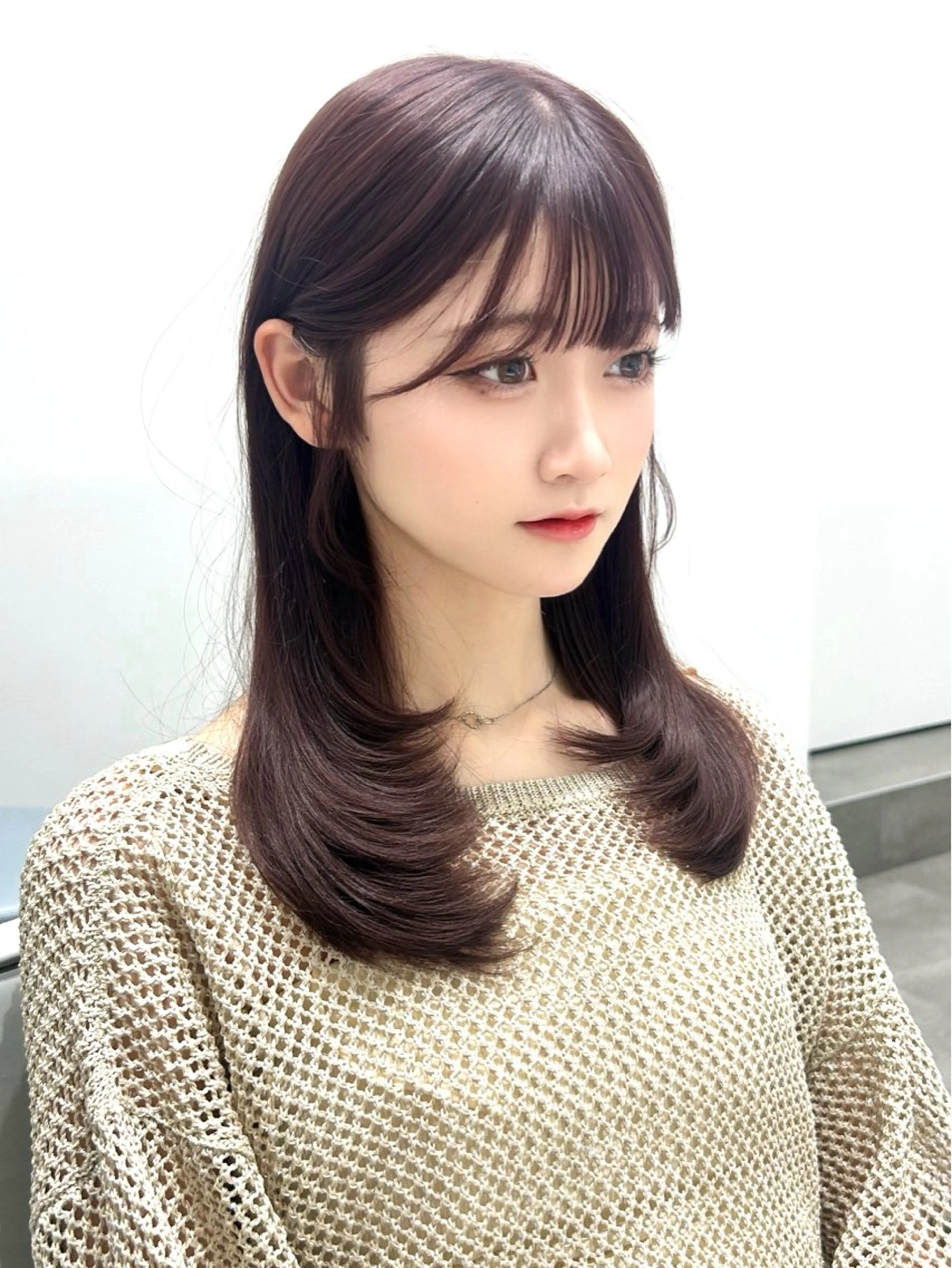 【🍩minimo学割限定🍩】前髪カット➕透明感カラー💫(スタイリング込み)の写真