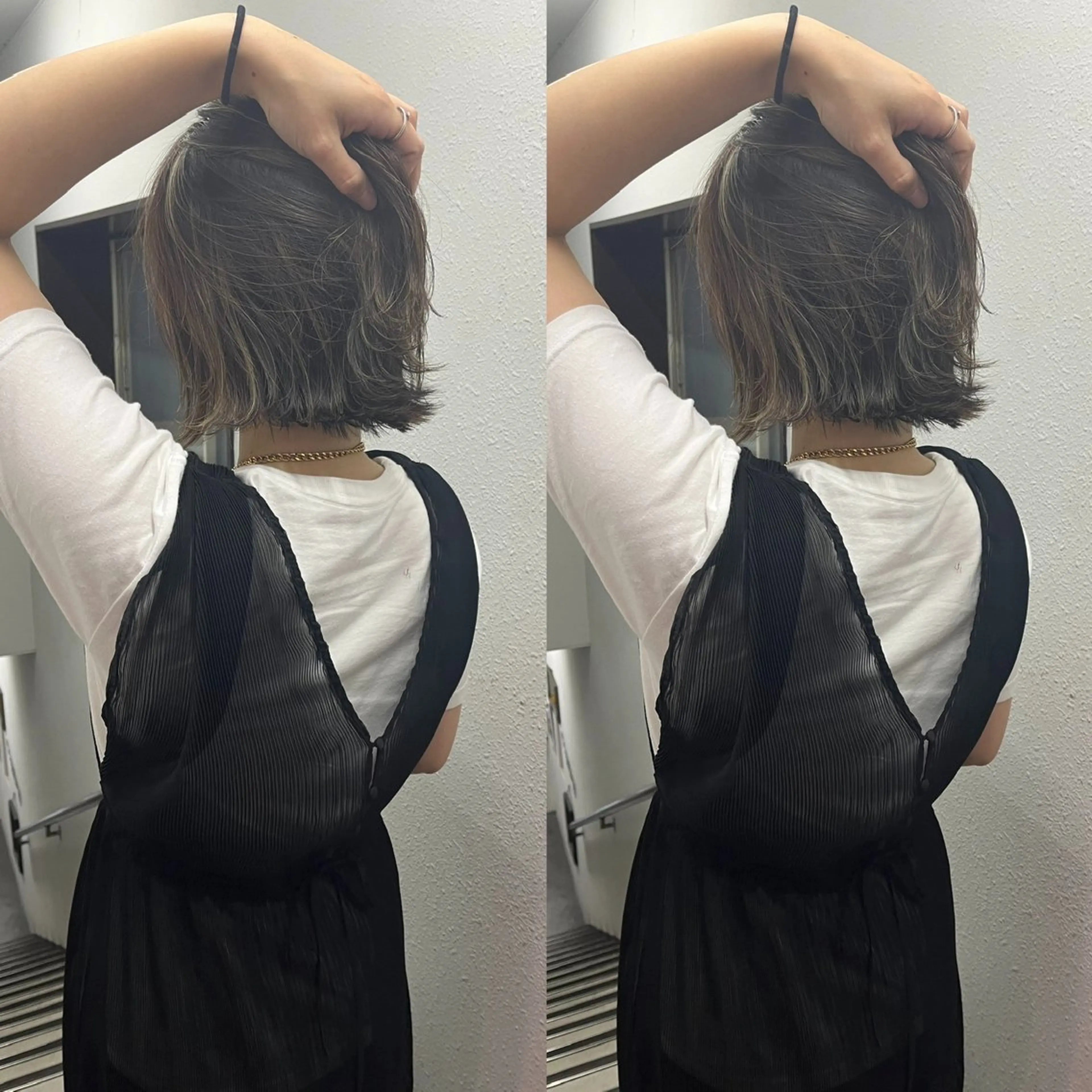 ミディアム 💗レイヤーショート ボブ艶髪/竜也💗のヘアスタイル