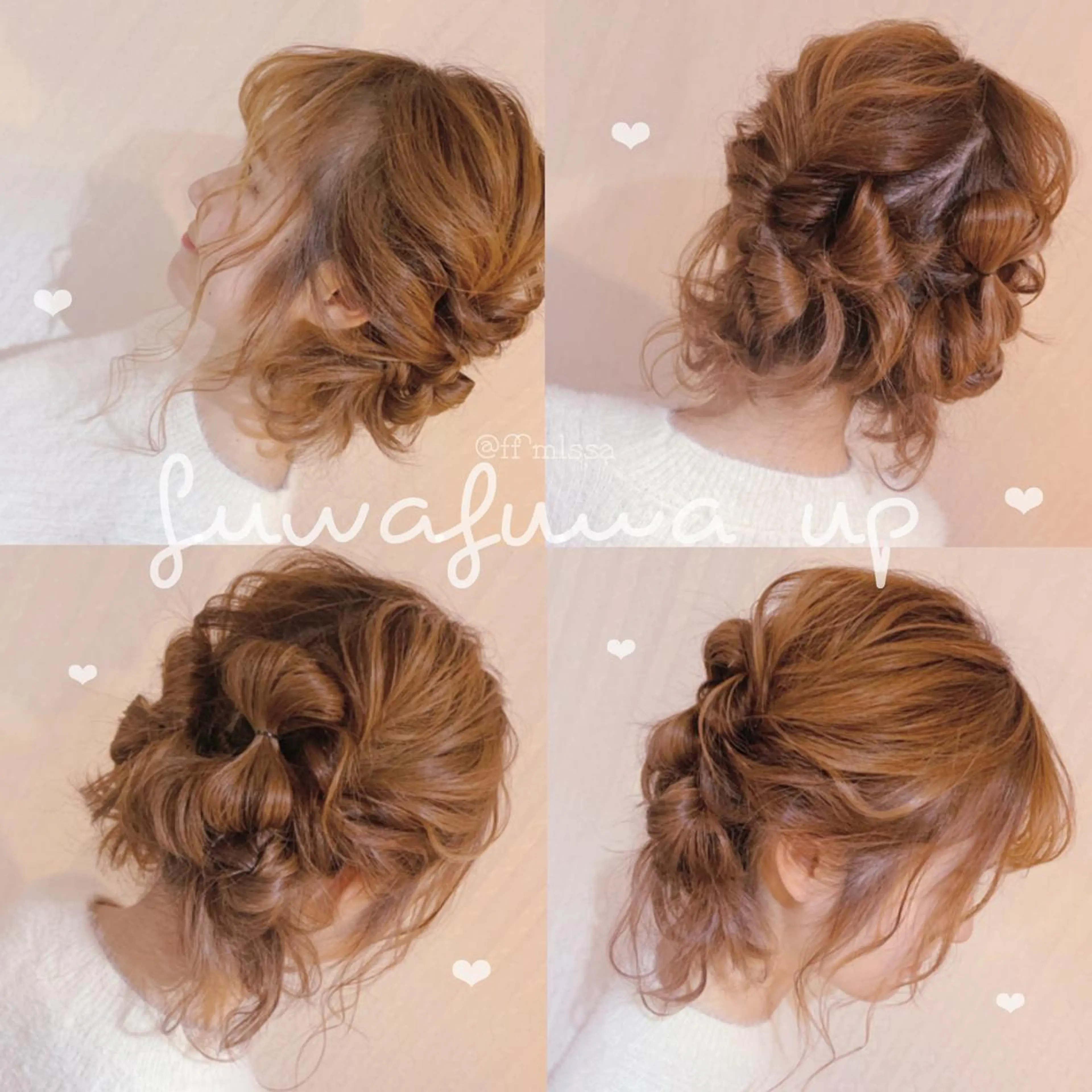 セミロング ヘアアレンジ ヘアセット Aries🫧 missa𓂃🤍のヘアスタイル
