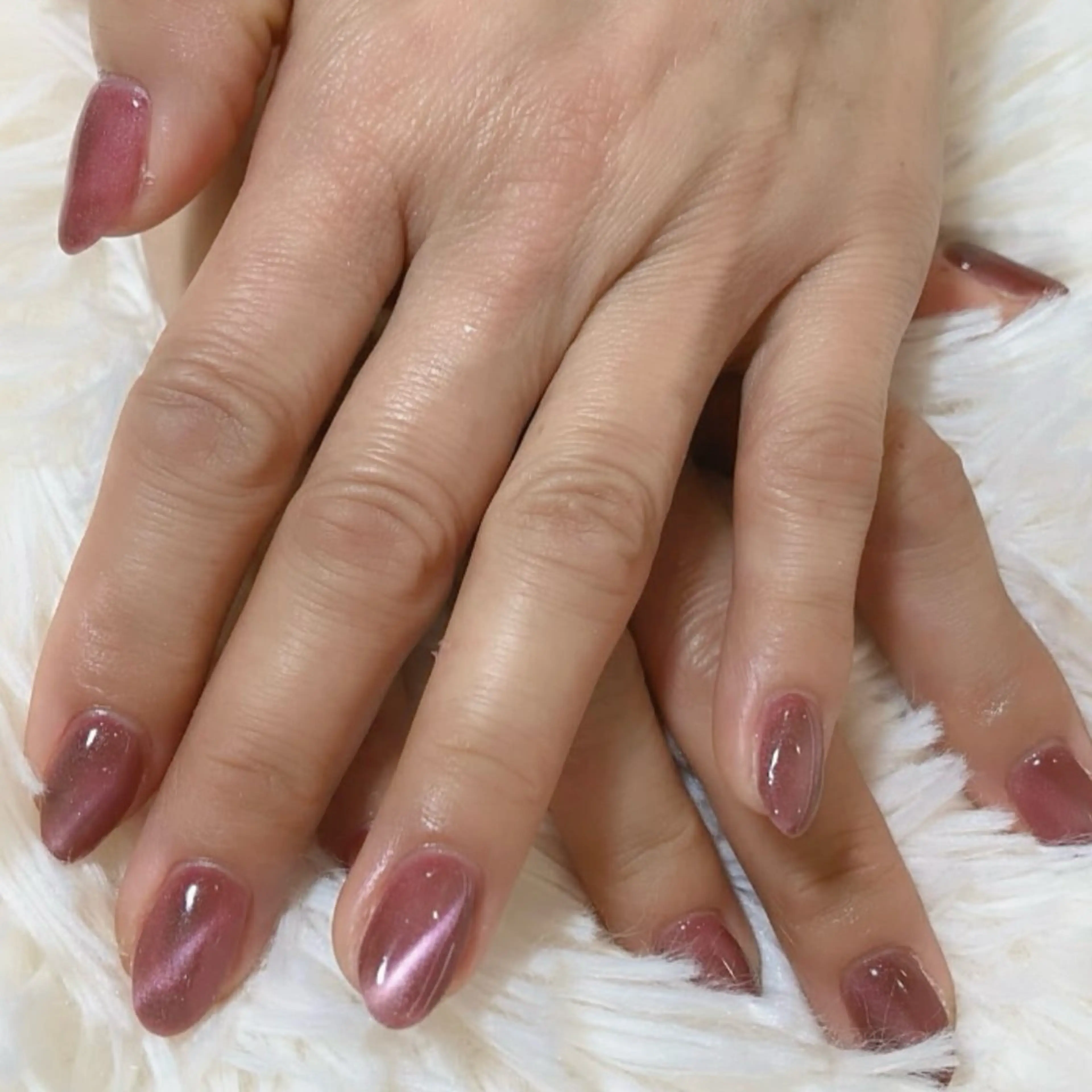 ☻ハンドネイル☻マグネットワンカラー💅クリアも可🙆‍♀️オフ無しの写真