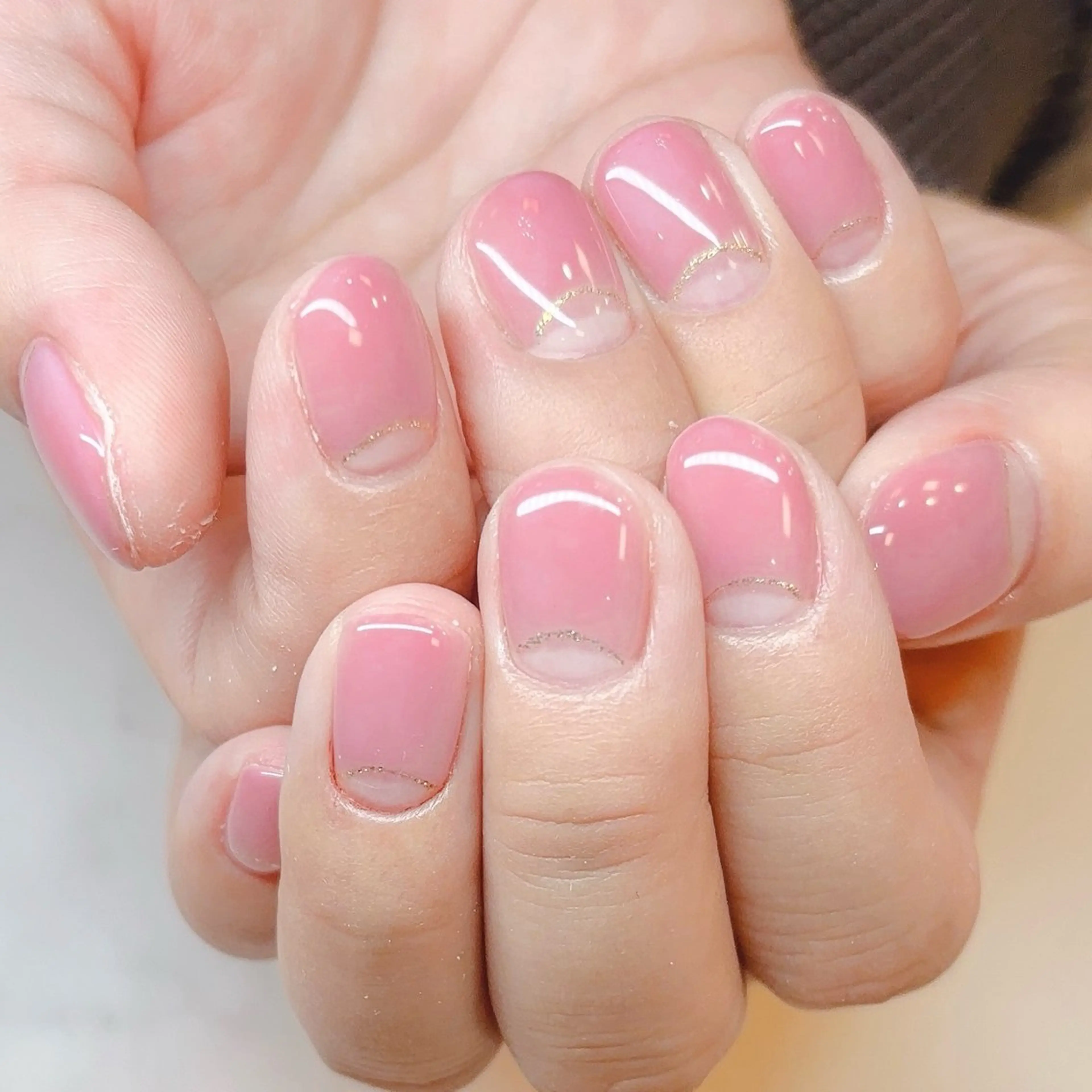 ネイル フレンチネイル 逆フレンチ Cravo miyuのネイルデザイン