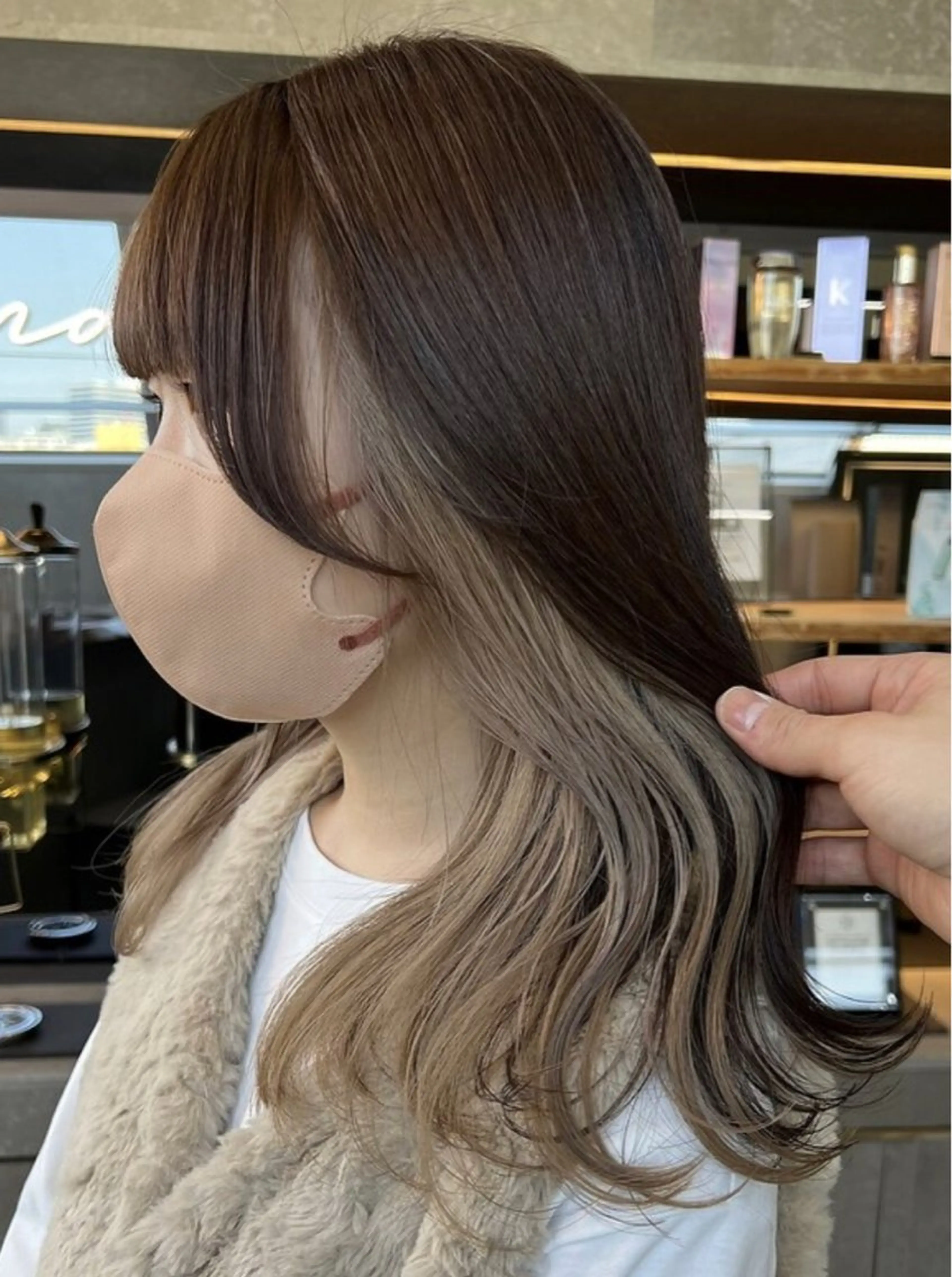 セミロング カラー ヘアカラー 森 和輝のヘアスタイル