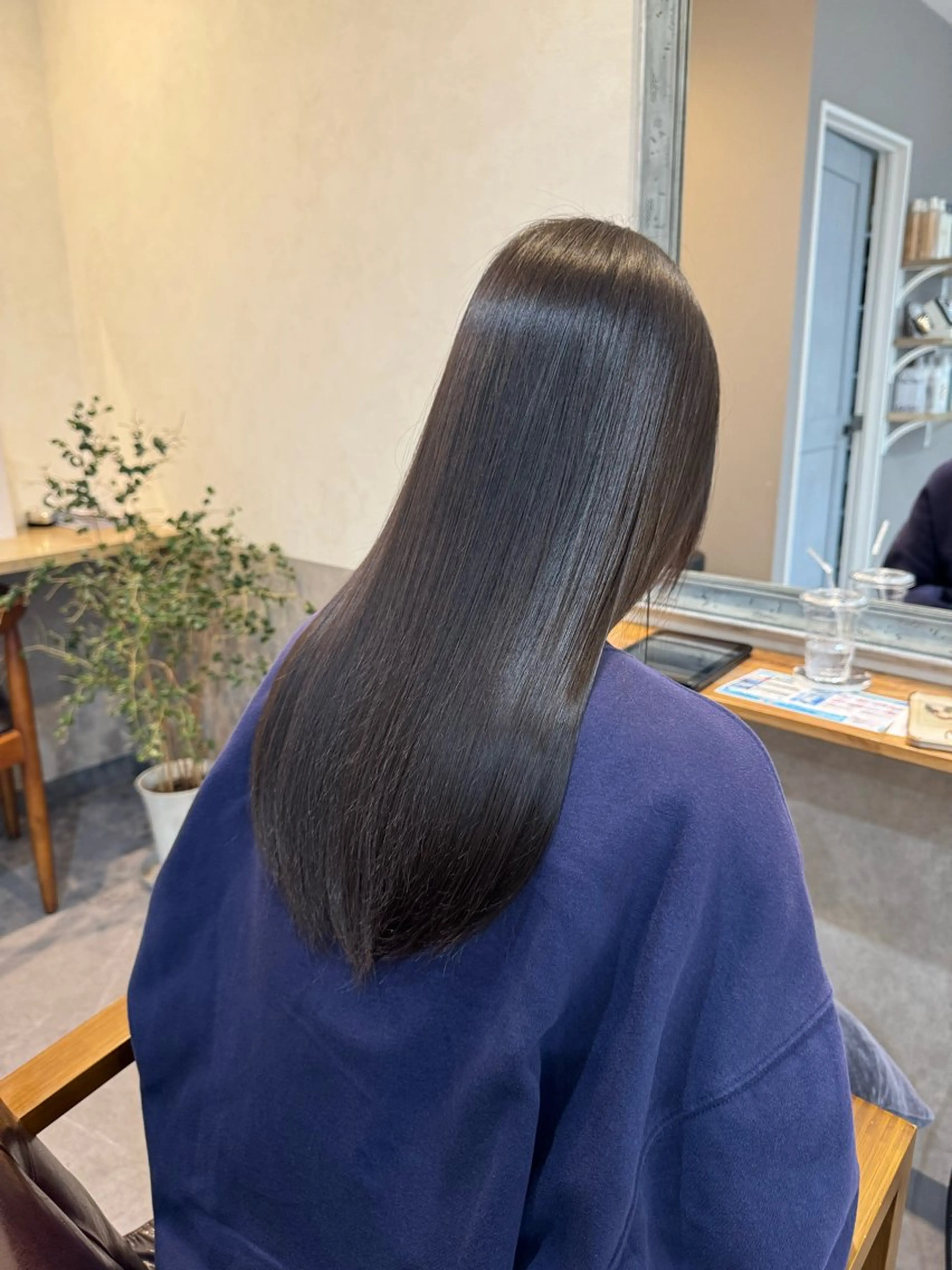 ロング 縮毛矯正 松戸 Nerine 【ネリネ】かえでのヘアスタイル
