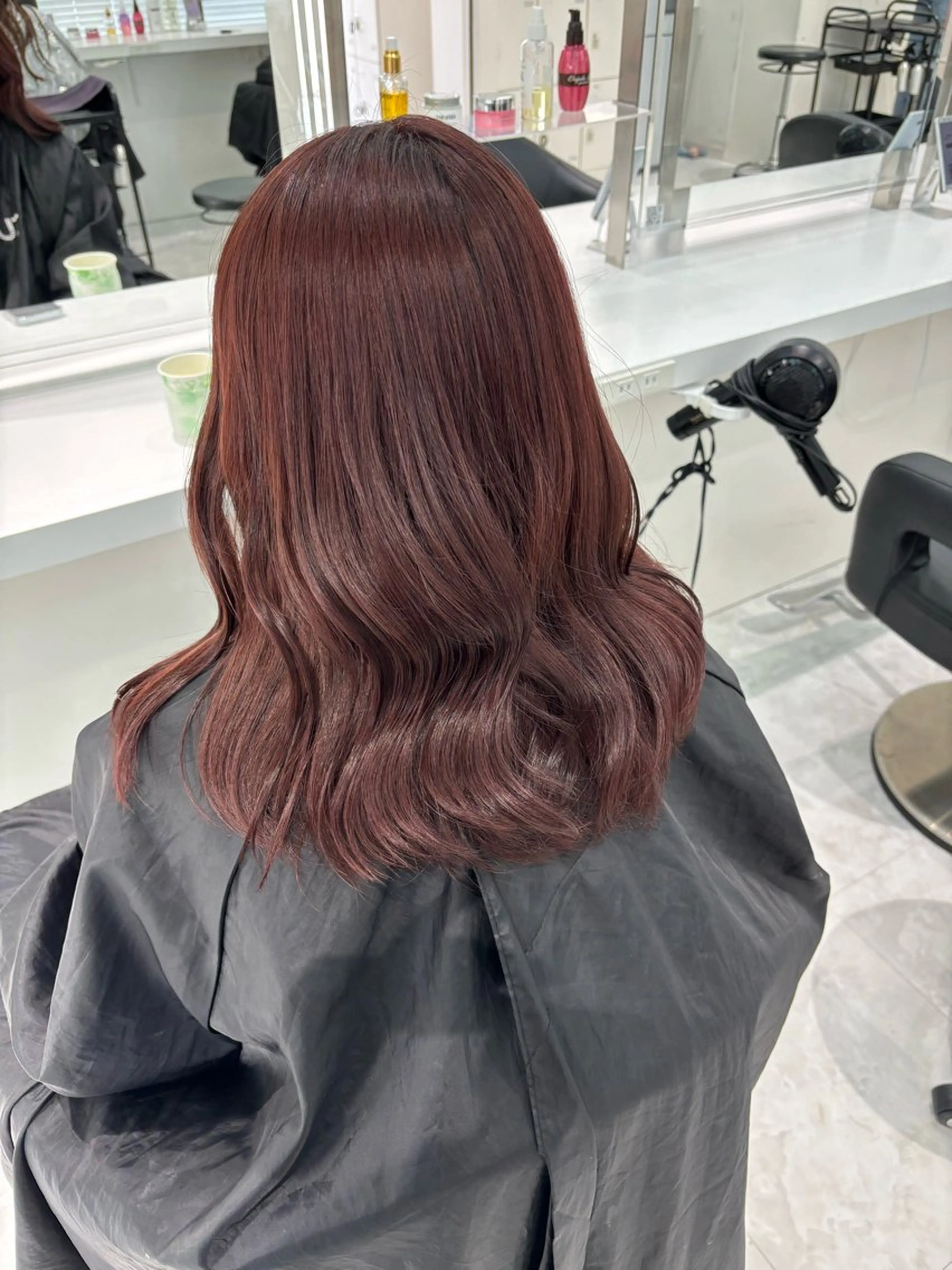 ミディアム ヘアカラー ヘッドスパ ヘアセット 都内1優しい🤍透明 感カラー🤍サツキのヘアスタイル