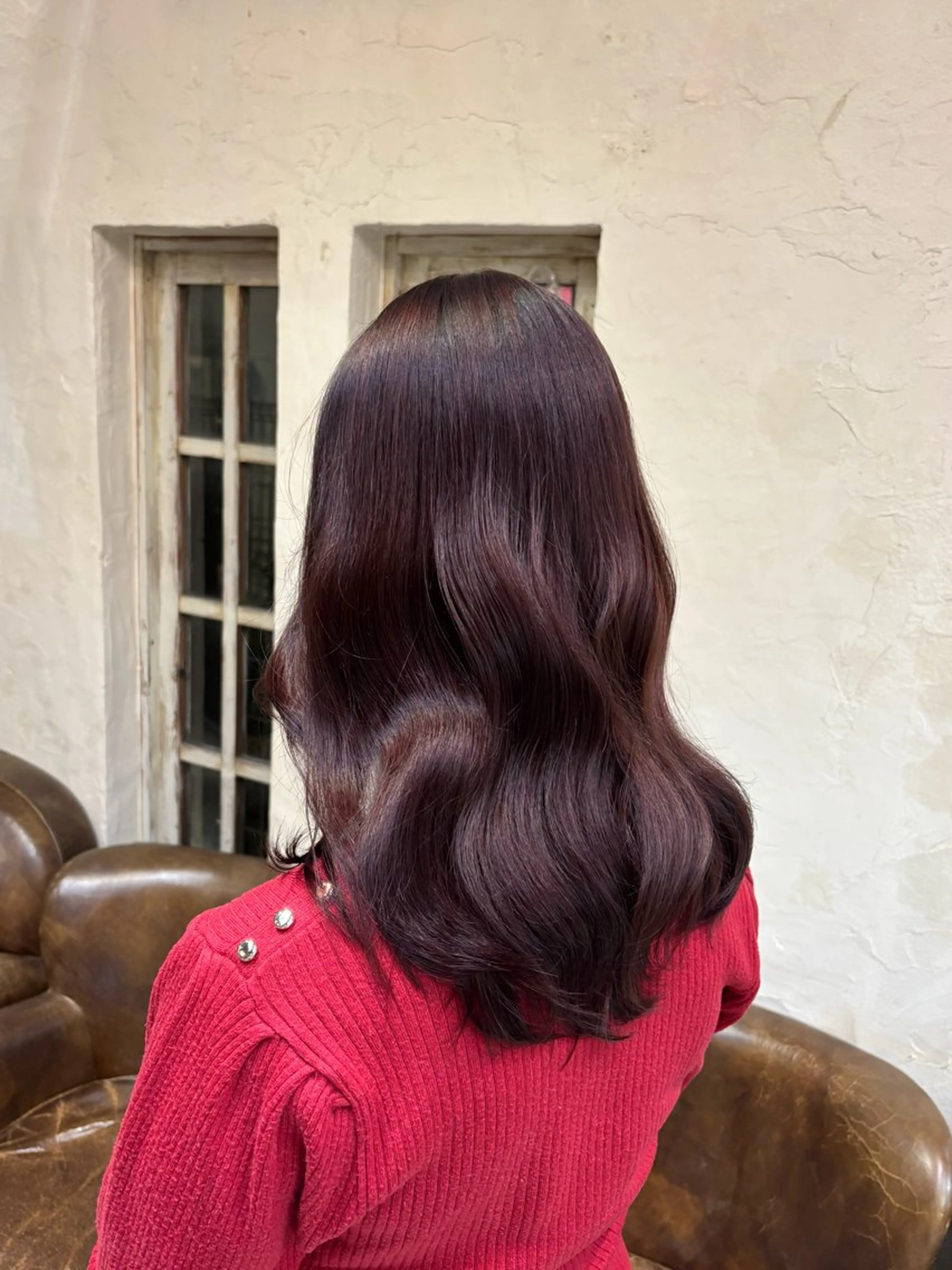 ロング カラー ブラウンカラー ラベンダーカラー ピンクカラー ピンクブラウン ヘアカラー Belle 表参道店所属・cocoa /縮毛矯正🎀のヘアスタイル