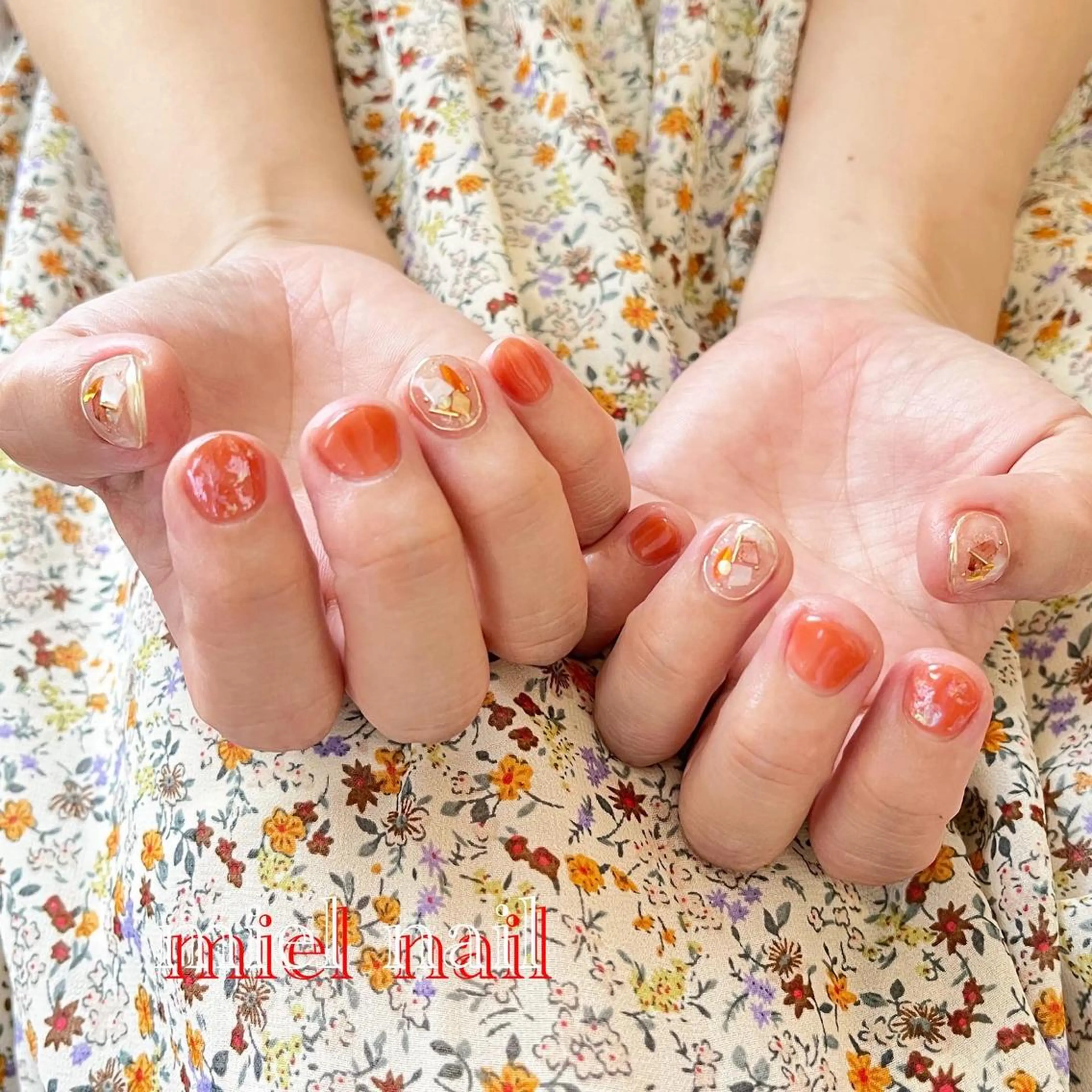 ネイル クリアネイル ニュアンスネイル ハンドネイル miel nailのネイルデザイン