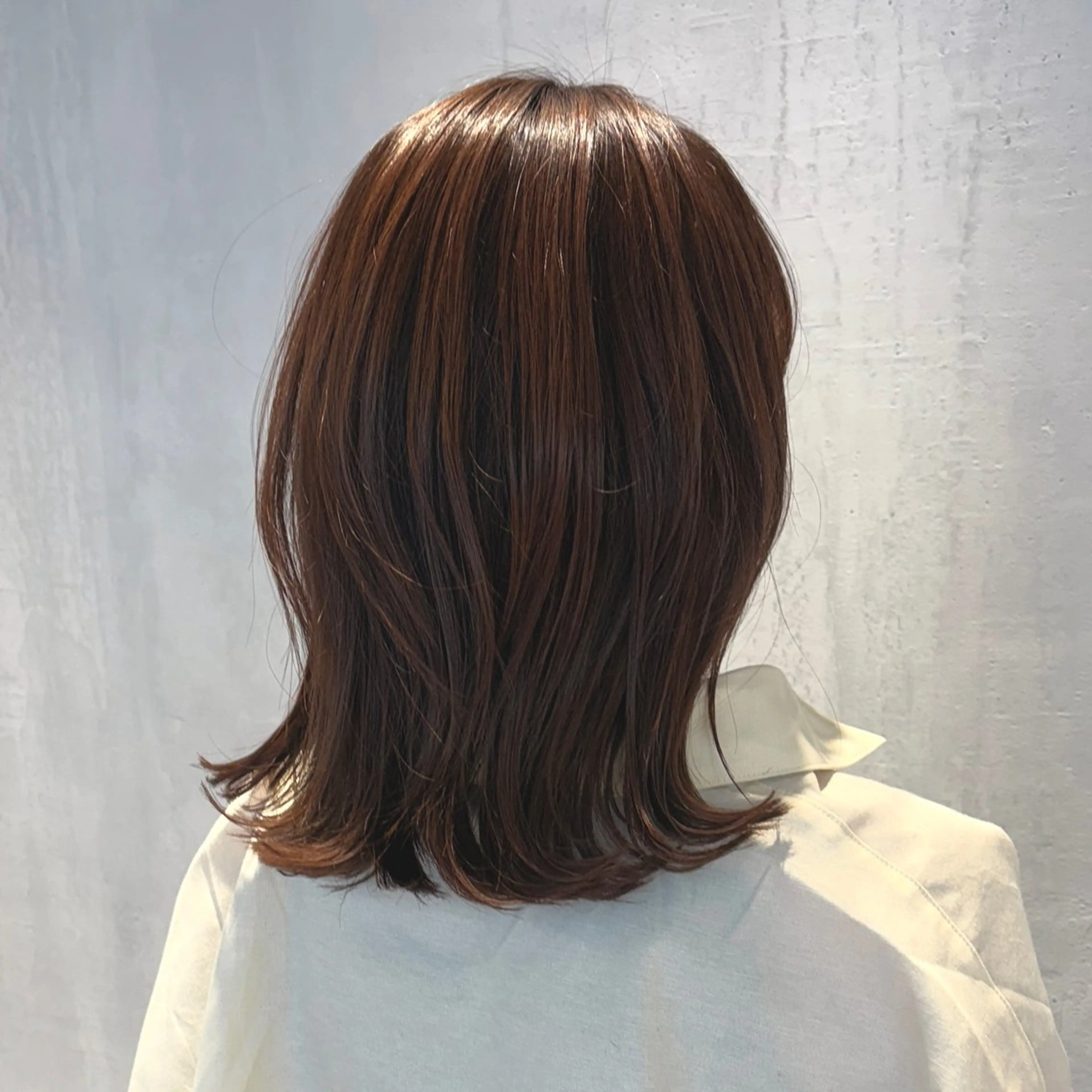 ミディアム カラー ハイライトカラー ハイライト ヘアカラー トリートメント DX SHARE SALON所属・matka白髪ぼかし 大人ヘア/KEIKOのヘアスタイル