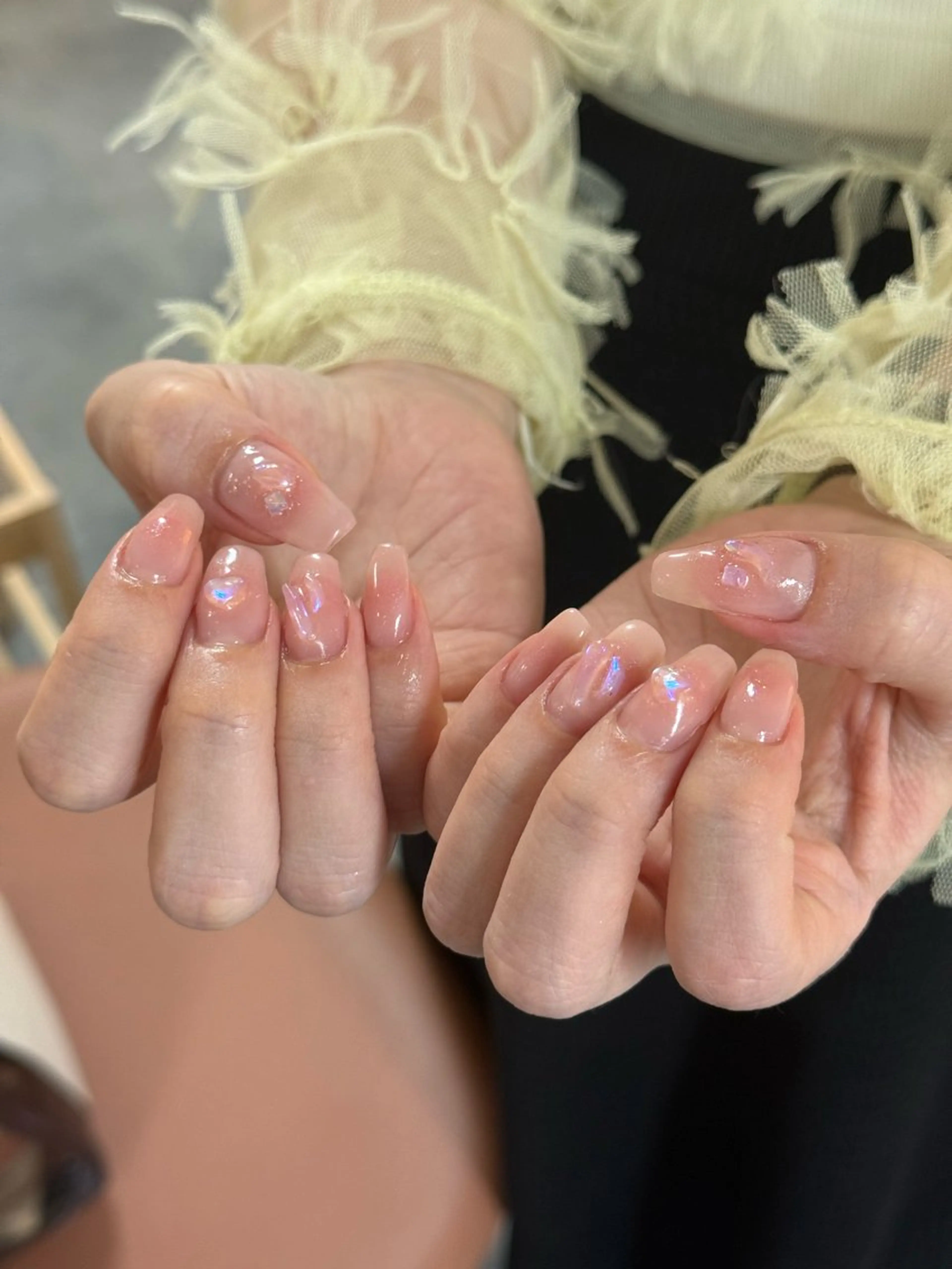 ネイル チークネイル ワンホンネイル ネイルサロンエーナイン本店所属・エーナイン本店 ❄️yukinaのネイルデザイン
