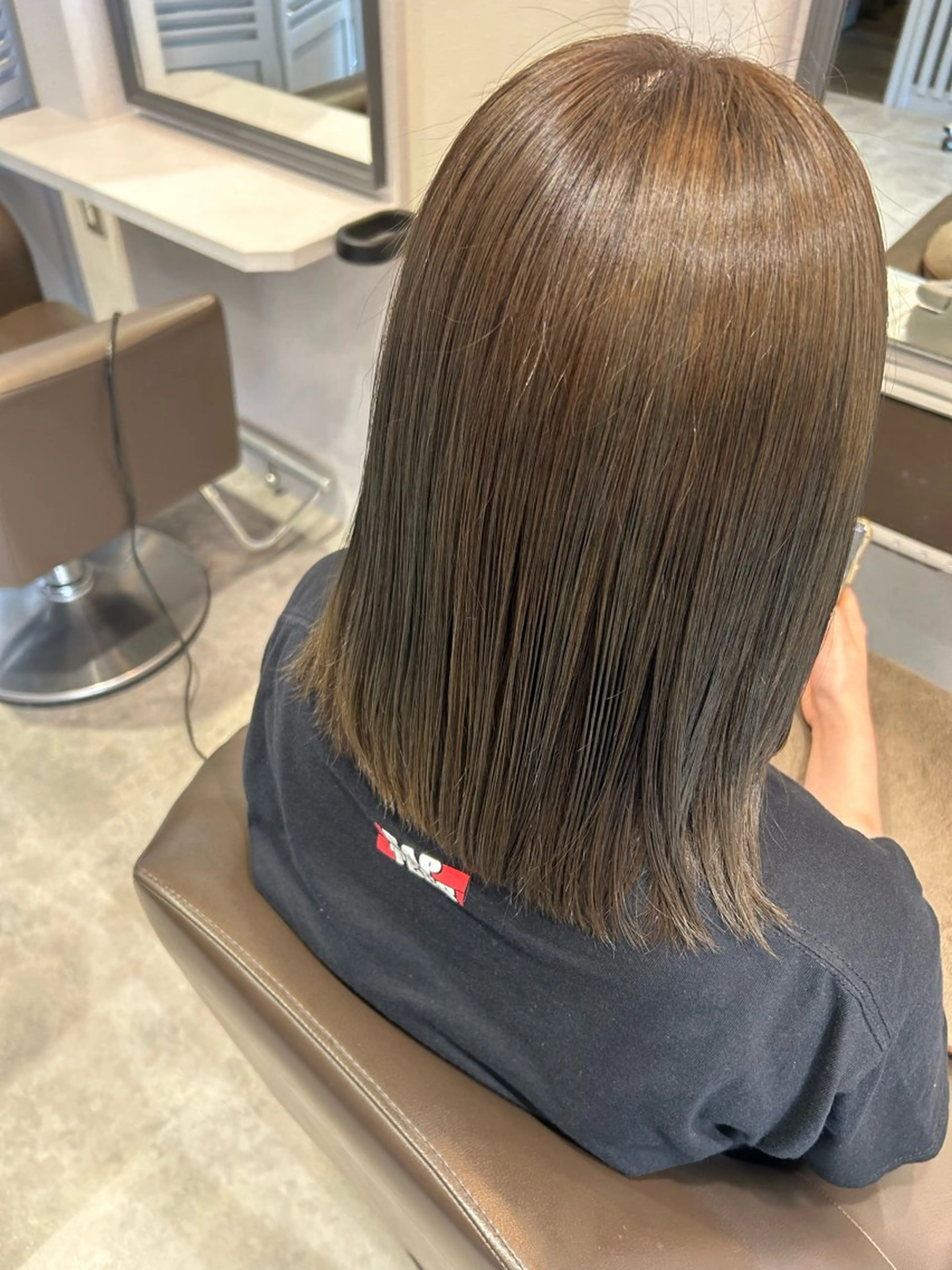 ミディアム カラー アッシュ 透明感カラー 髪質改善 トリートメント ヘアカラー トリートメント SUGAR/ソウ モデル募集中‼︎のヘアスタイル
